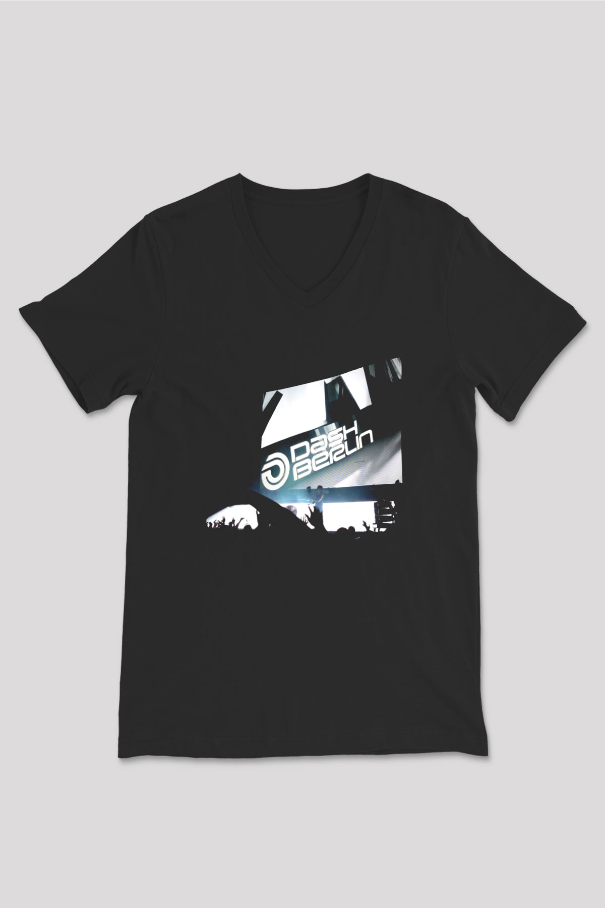 Dash Berlin Siyah Unisex V Yaka Tişört T-Shirt