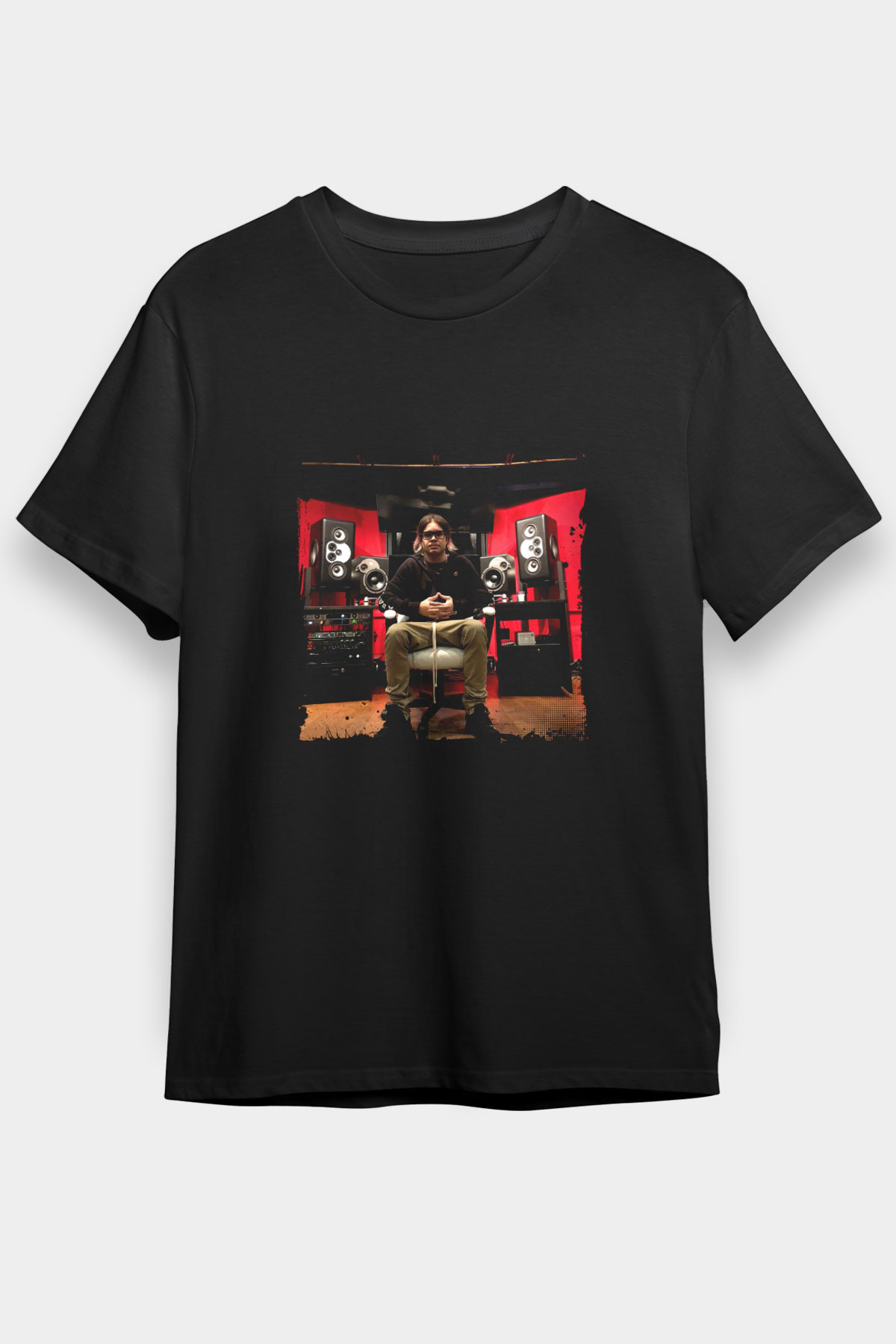 Datsik Baskılı Unisex Siyah Tişört