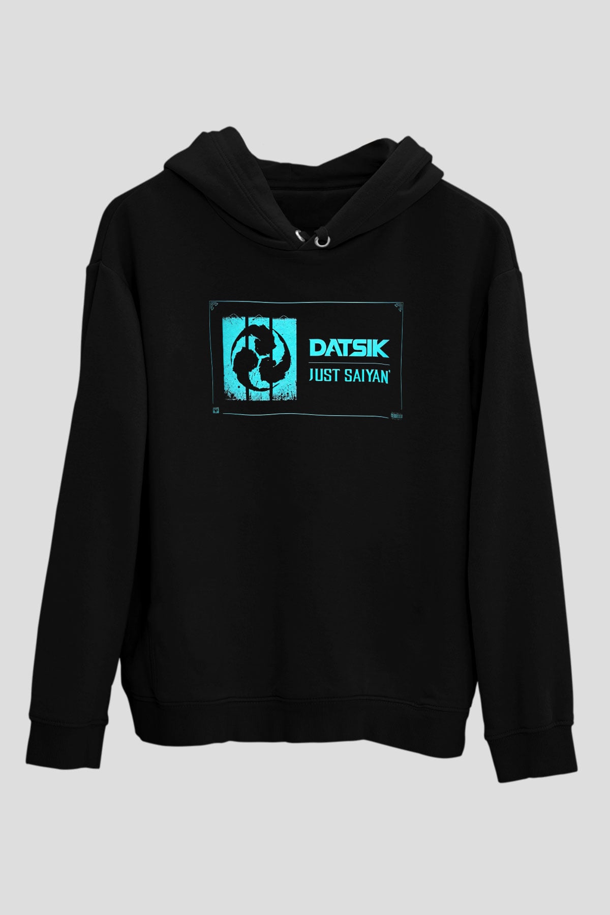 Datsik Siyah Unisex Kapüşonlu Sweatshirt