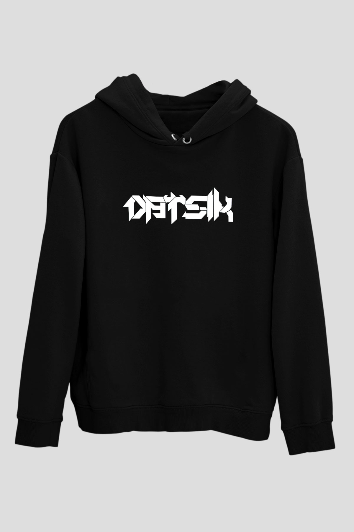 Datsik Siyah Unisex Kapüşonlu Sweatshirt