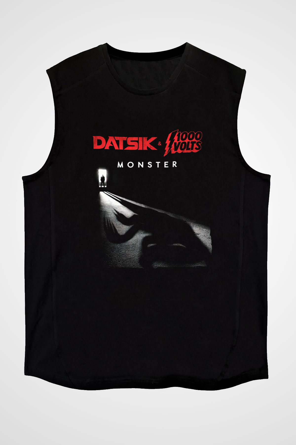 Datsik Siyah Unisex Kolsuz Tişört