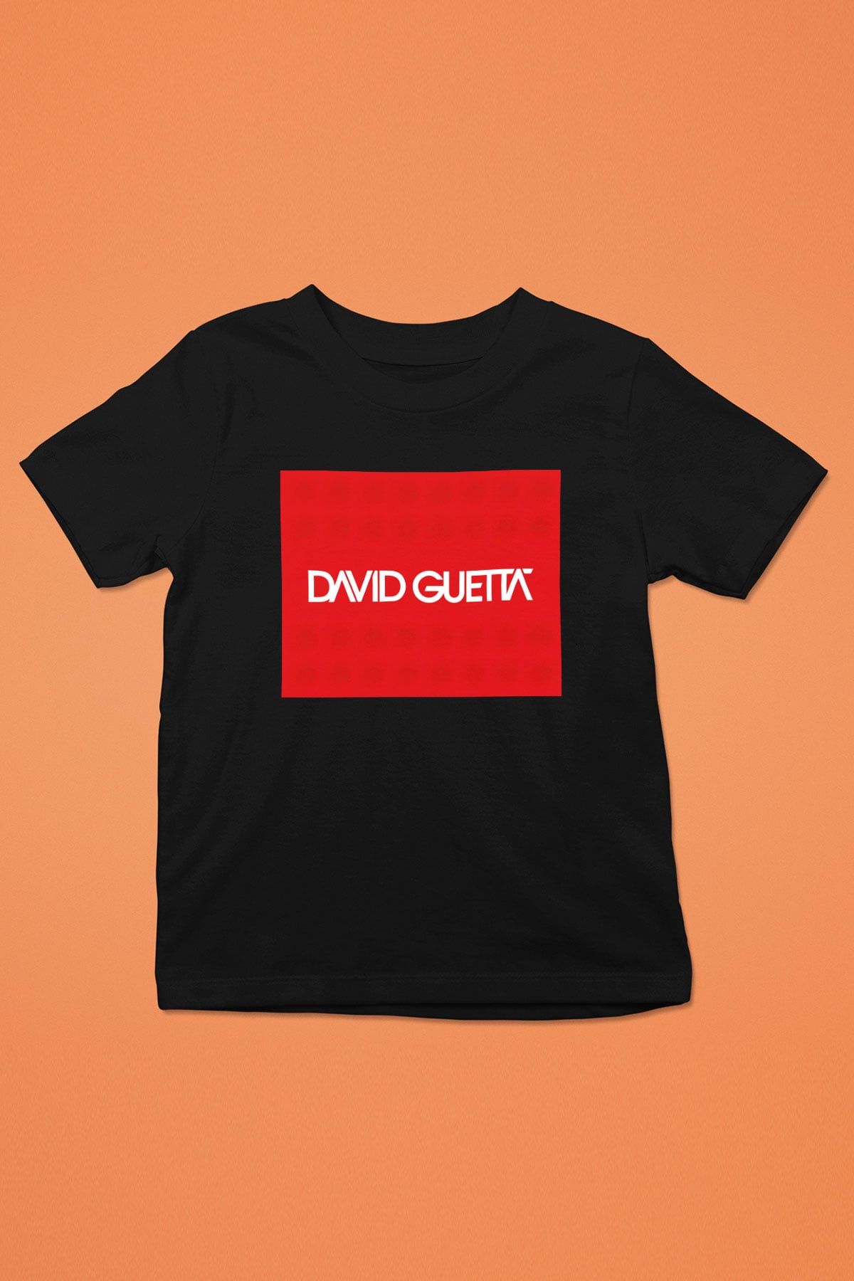 David Guetta Baskılı Siyah Unisex Çocuk Tişört