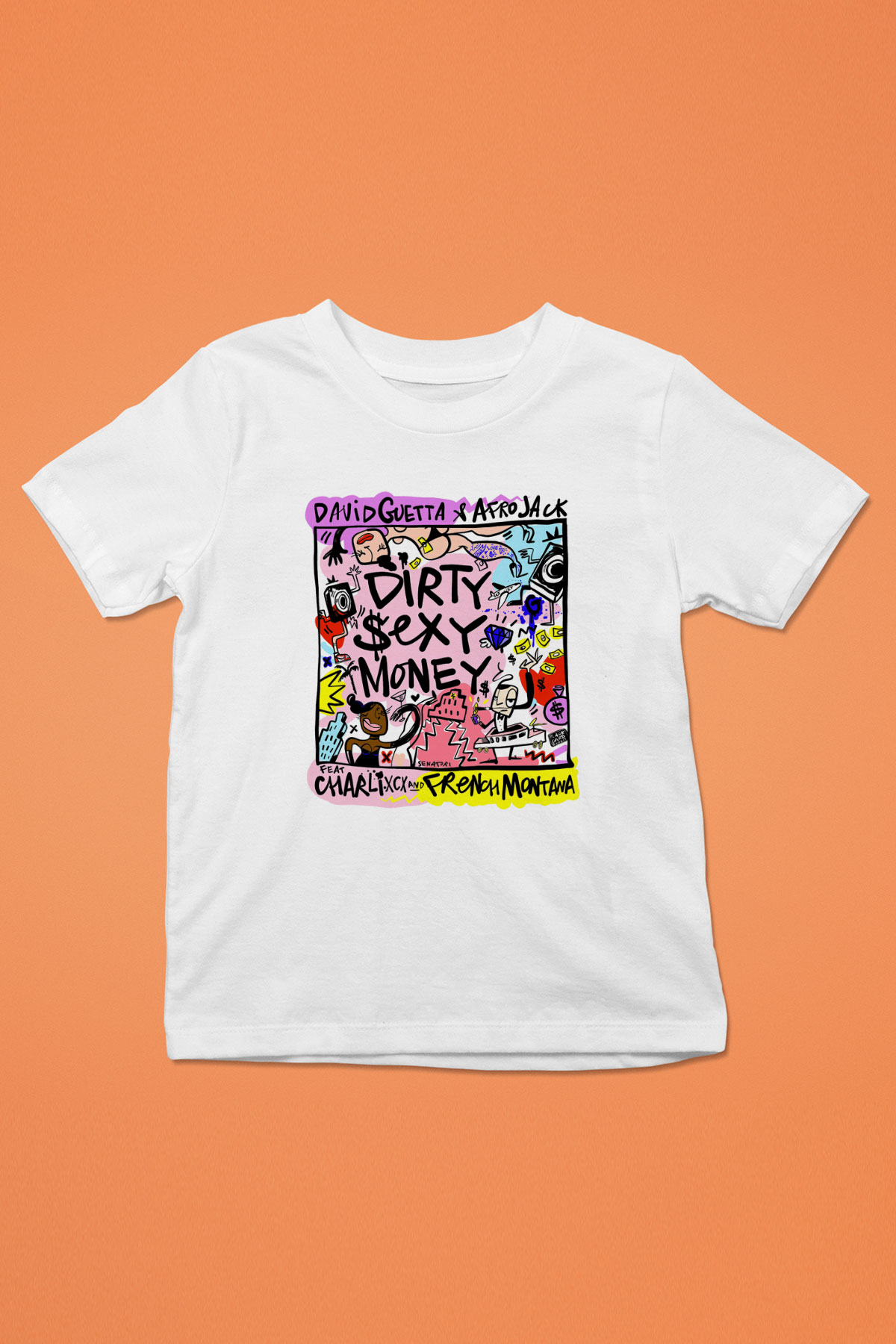 David Guetta Beyaz Unisex Çocuk Tişört