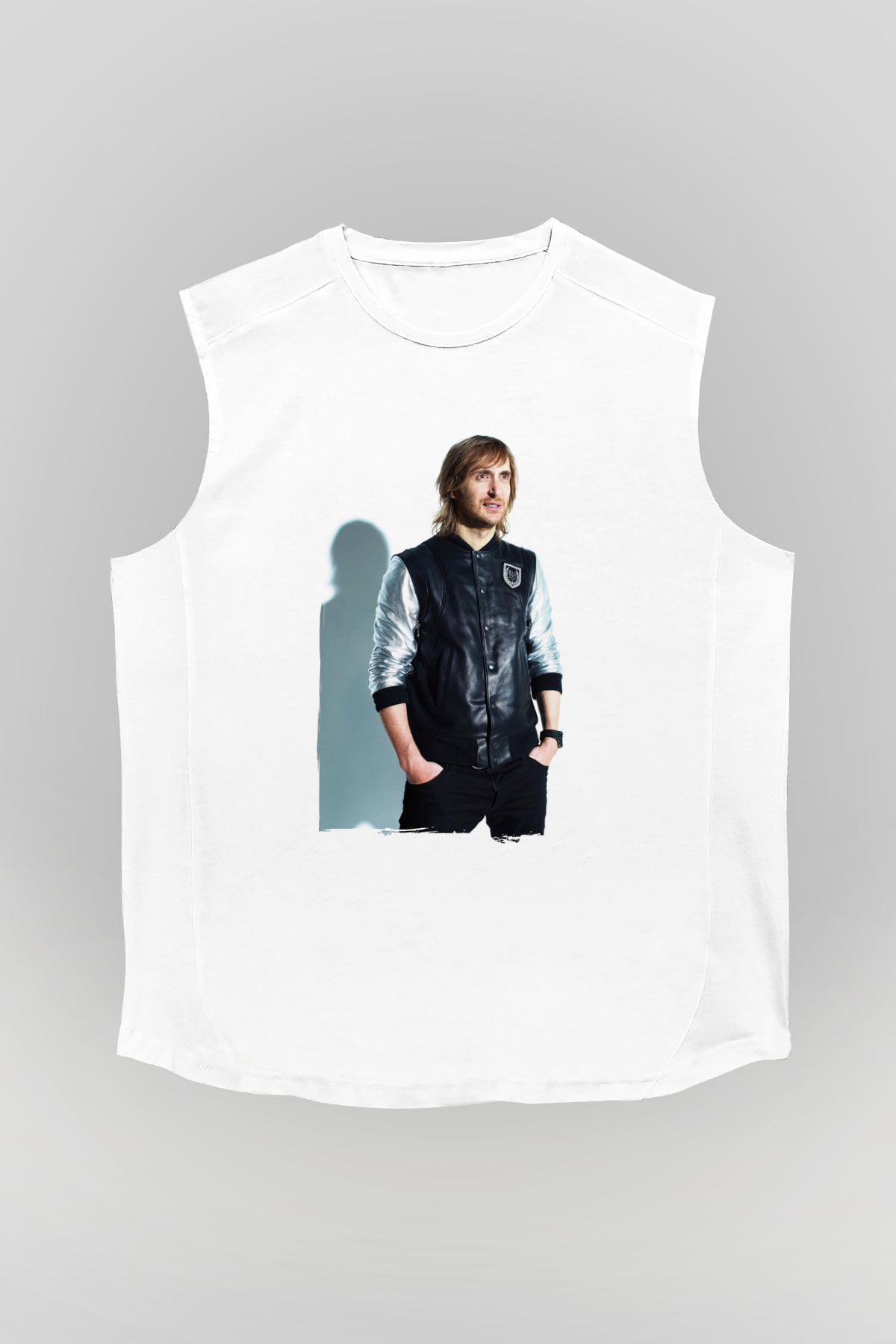 David Guetta Beyaz Unisex Kolsuz Tişört