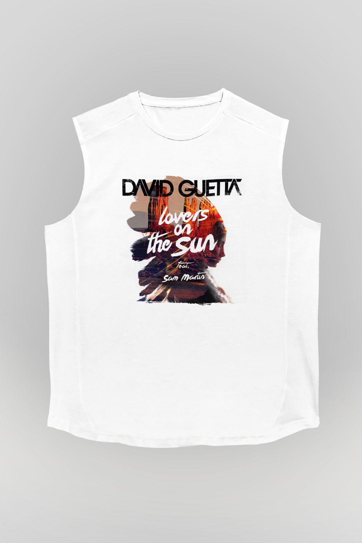 David Guetta Beyaz Unisex Kolsuz Tişört