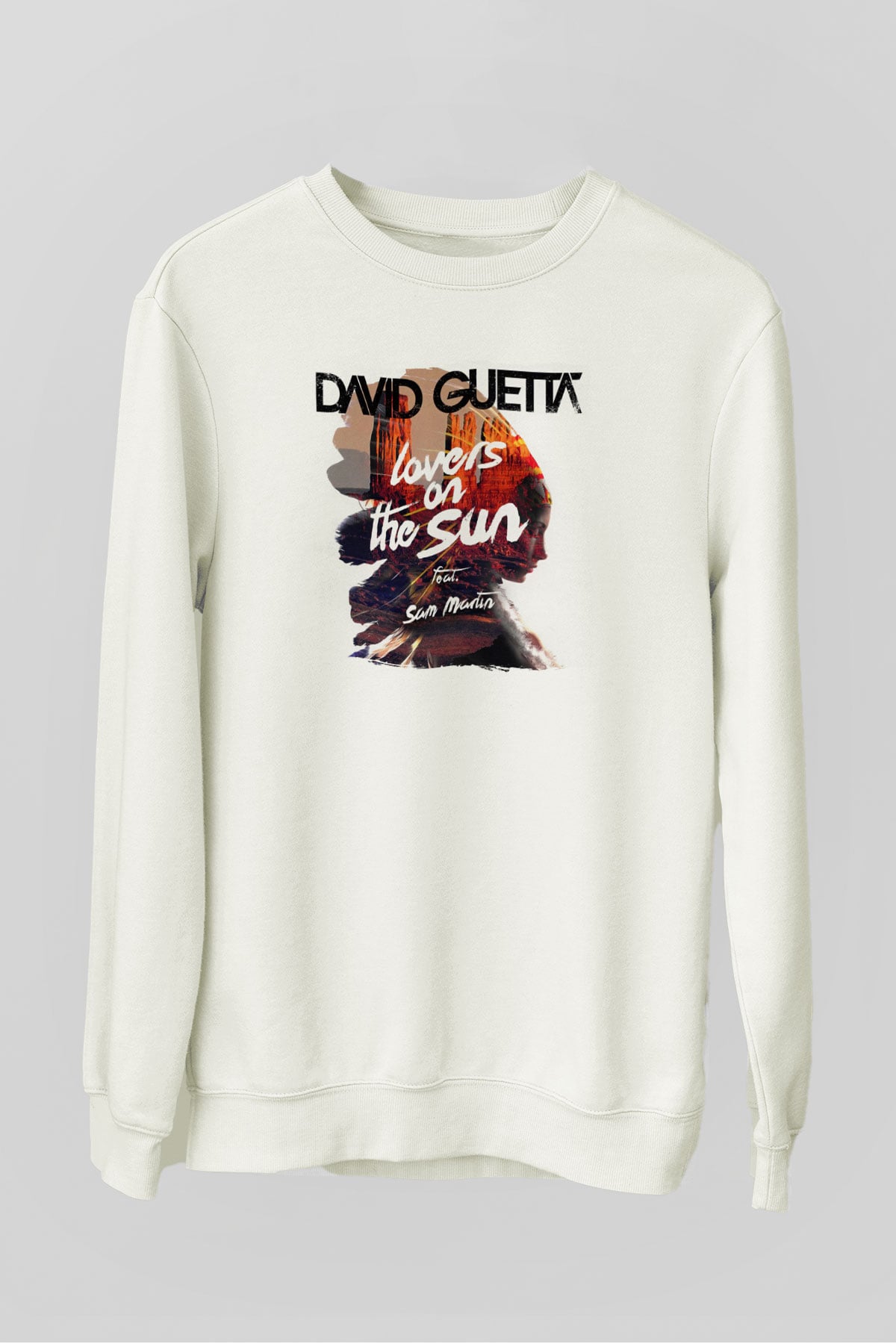 David Guetta Beyaz Unisex Sweatshirt
