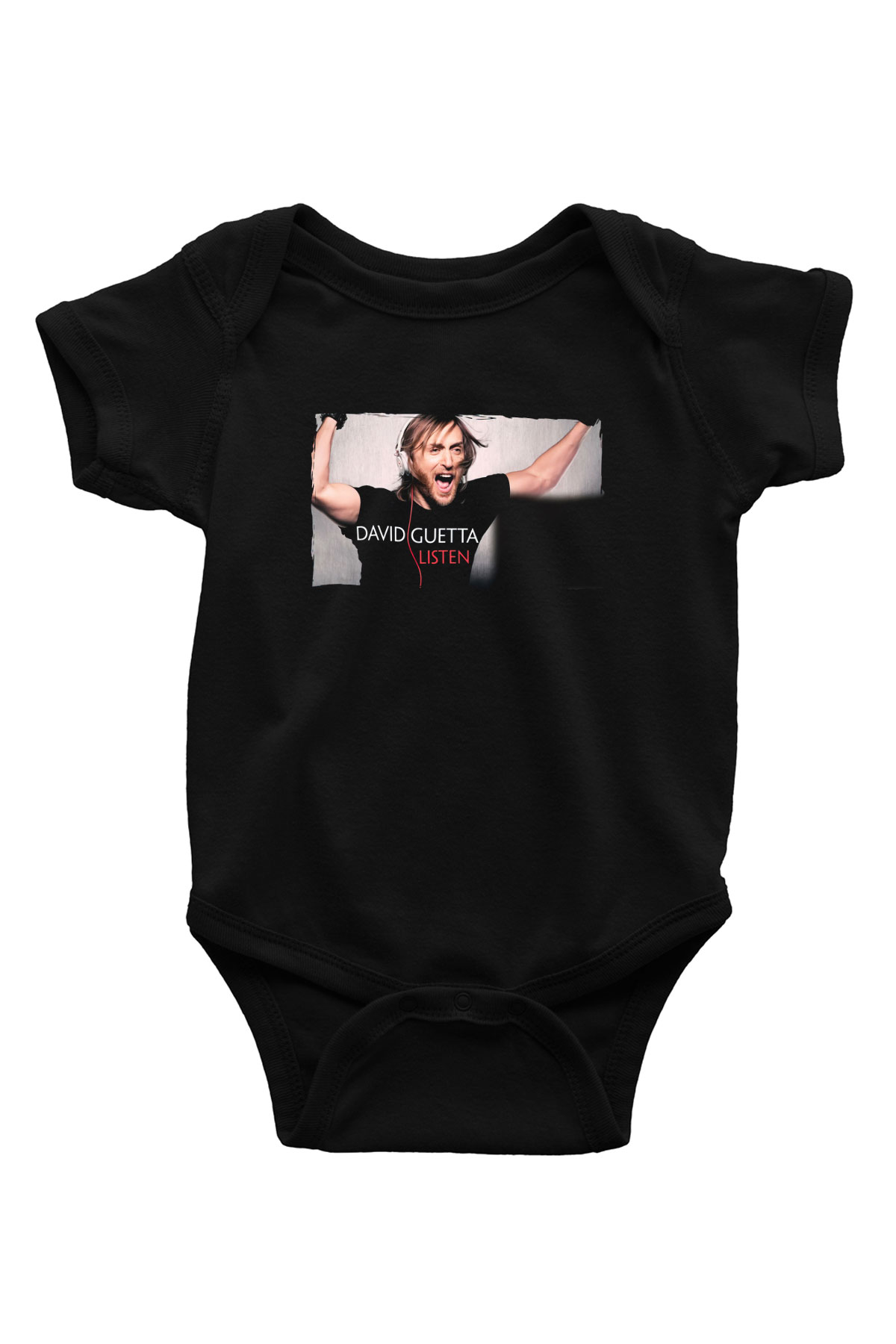 David Guetta Siyah Bebek Body - Zıbın