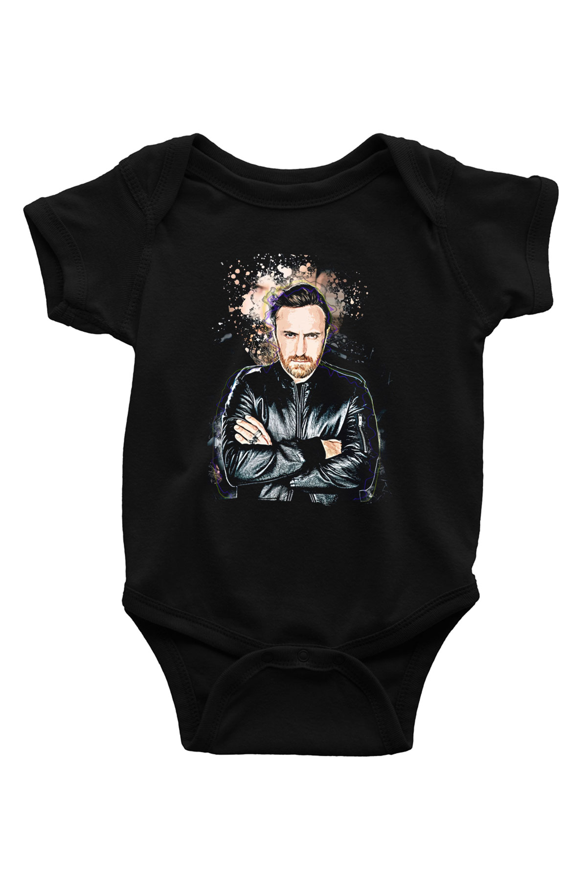 David Guetta Siyah Bebek Body - Zıbın