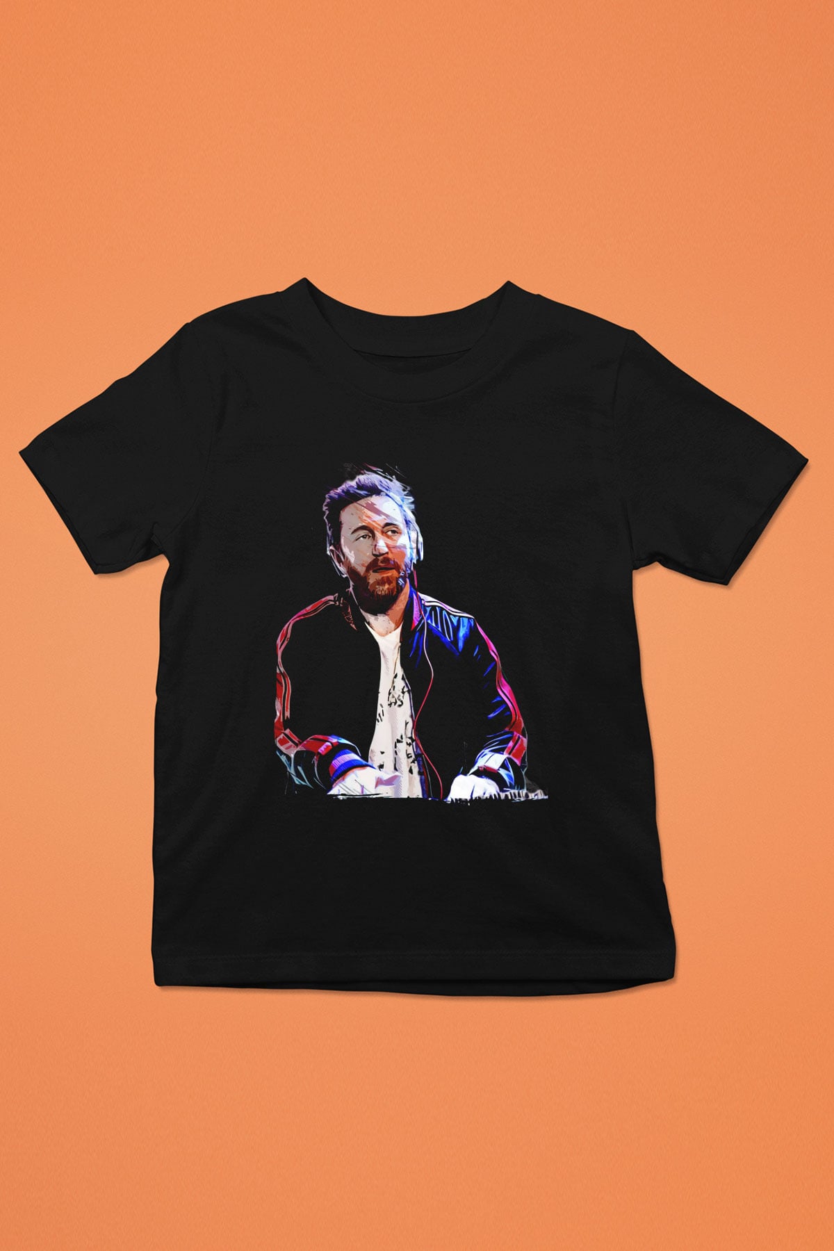 David Guetta Siyah Unisex Çocuk Tişört