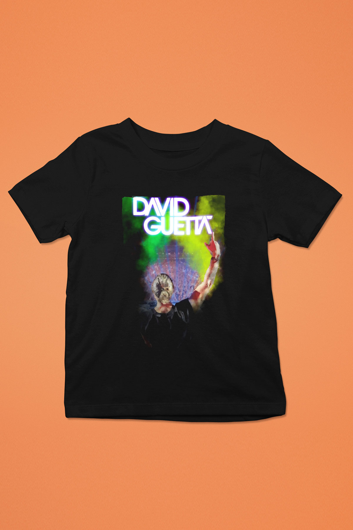 David Guetta Siyah Unisex Çocuk Tişört