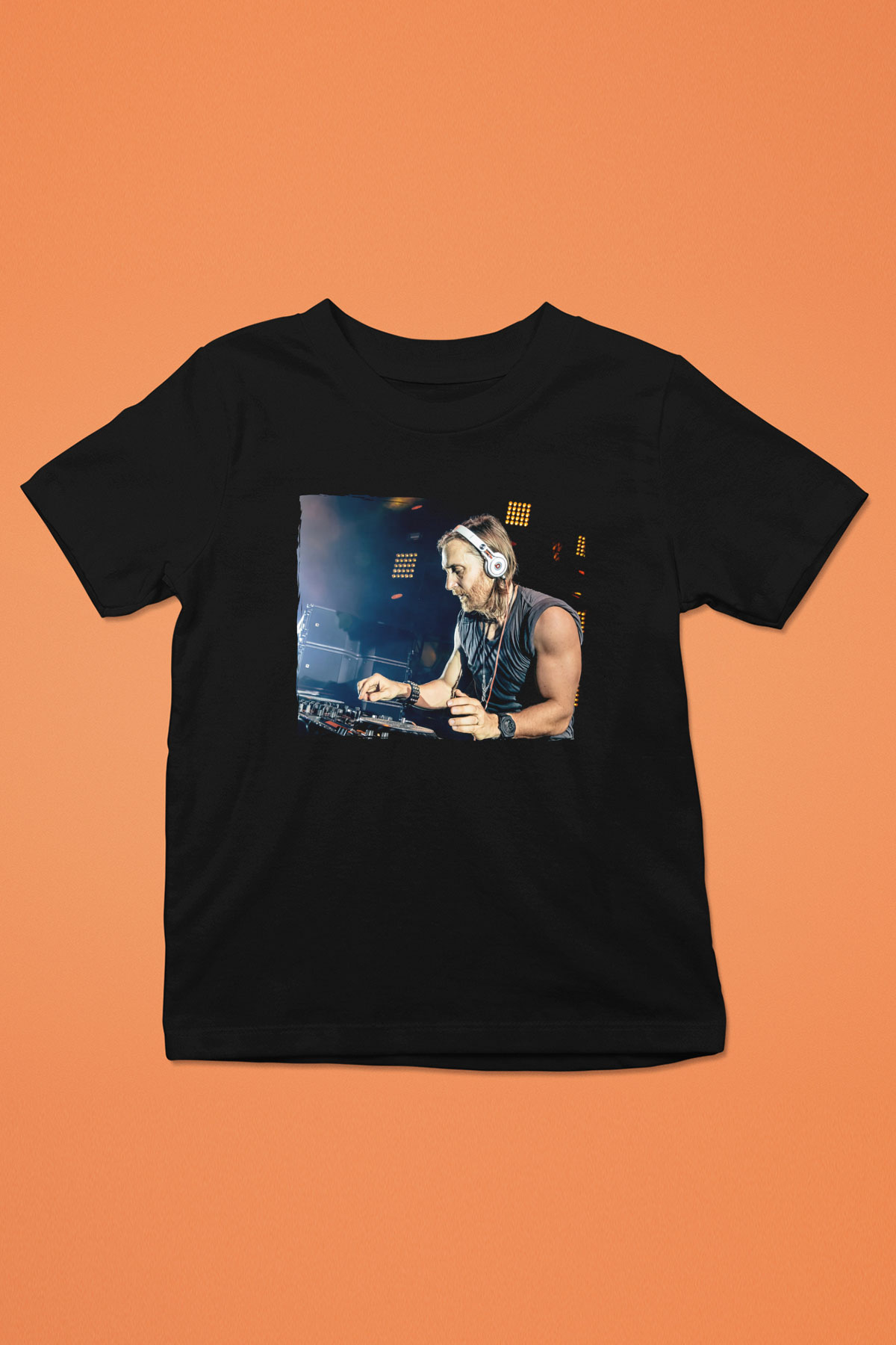 David Guetta Siyah Unisex Çocuk Tişört