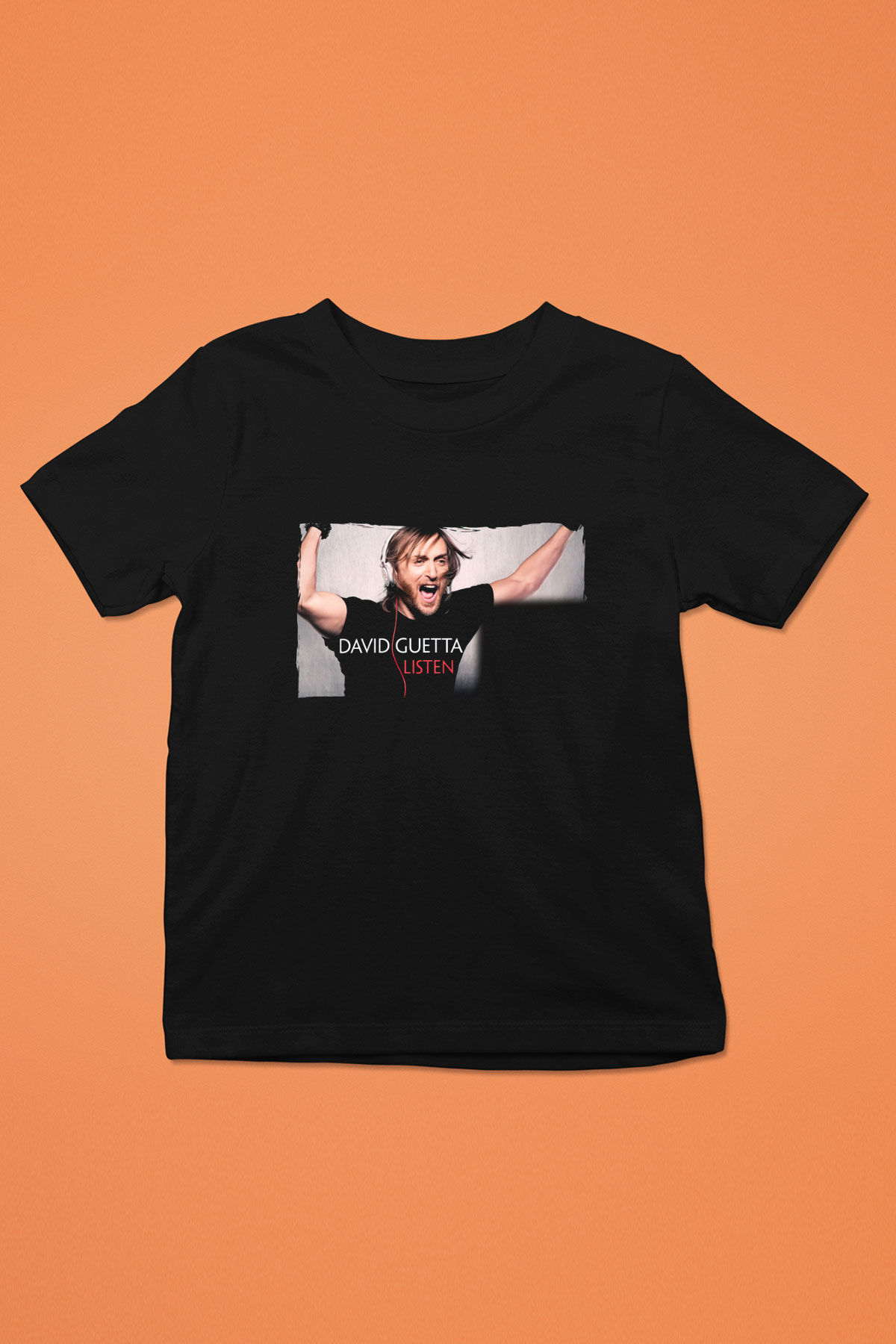 David Guetta Siyah Unisex Çocuk Tişört