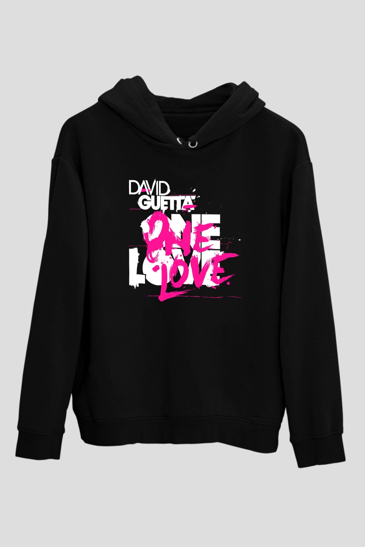 David Guetta Siyah Unisex Hoodie
