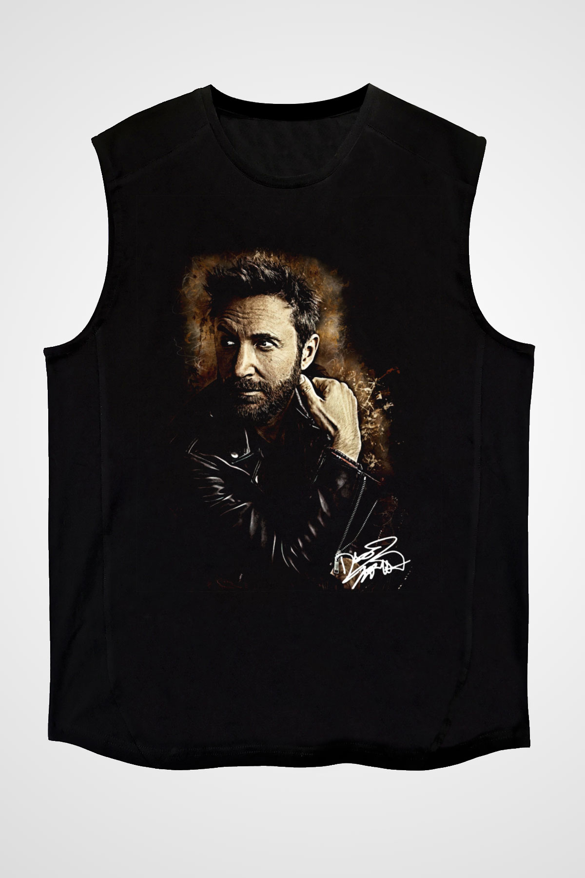 David Guetta Siyah Unisex Kolsuz Tişört