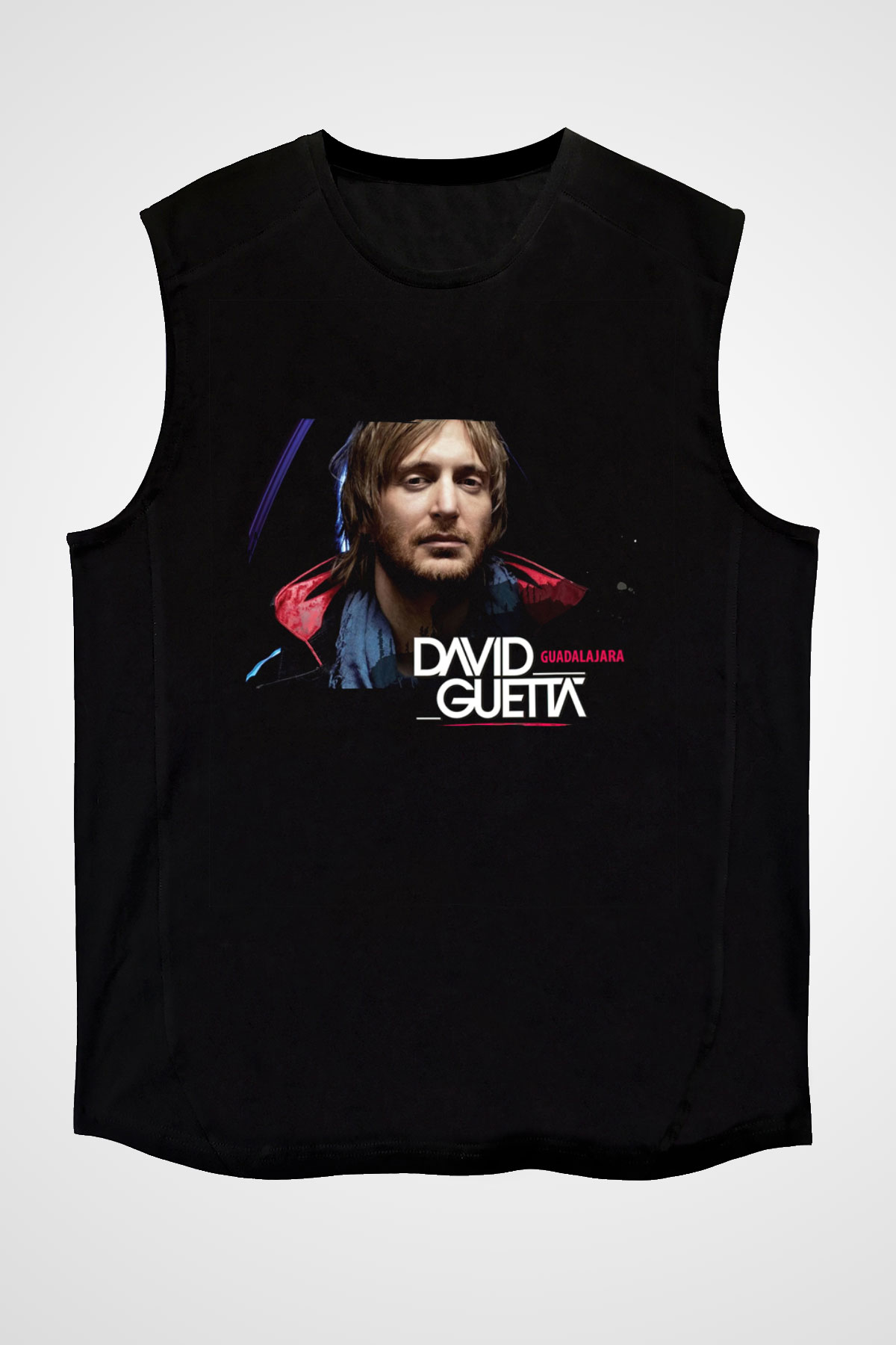 David Guetta Siyah Unisex Kolsuz Tişört