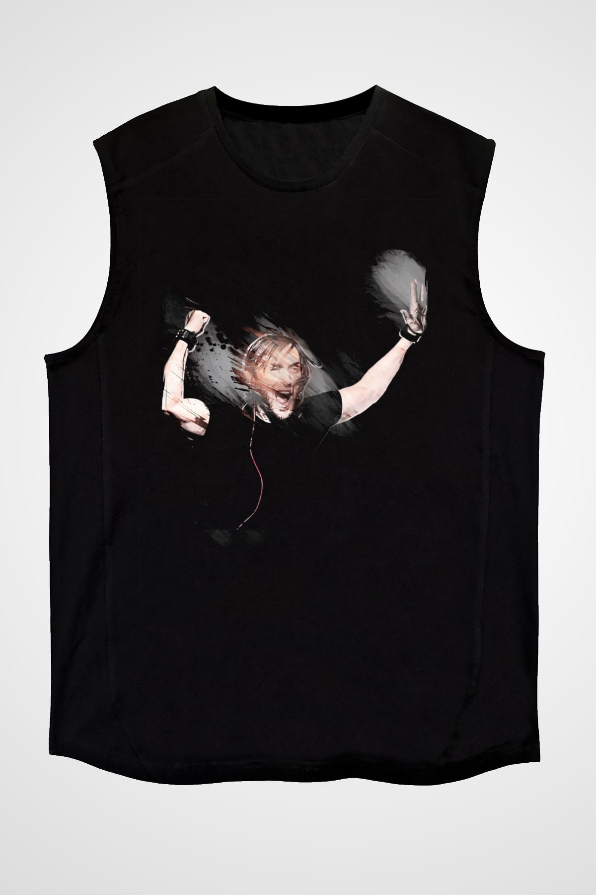 David Guetta Siyah Unisex Kolsuz Tişört