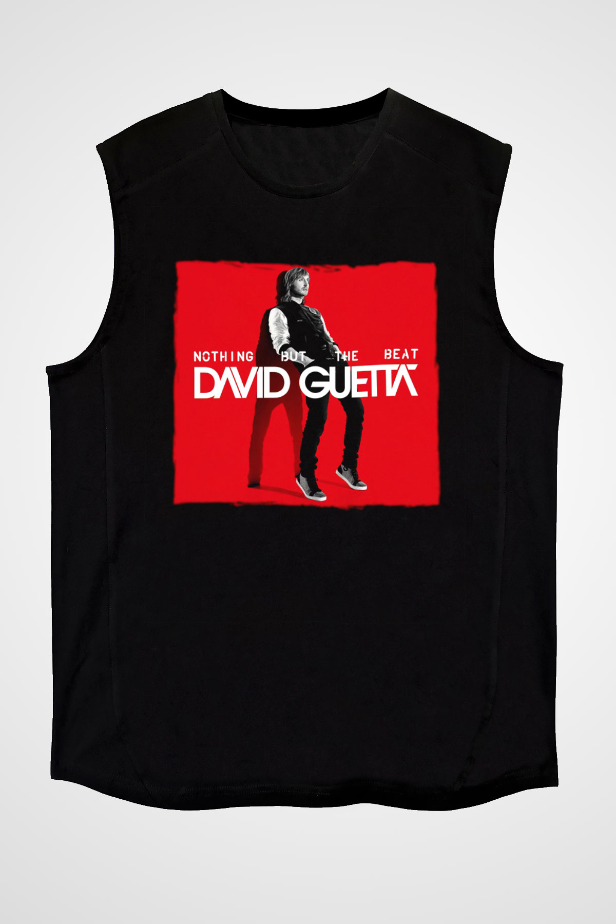 David Guetta Siyah Unisex Kolsuz Tişört