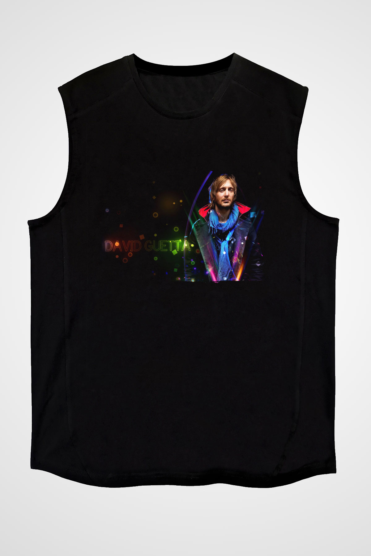 David Guetta Siyah Unisex Kolsuz Tişört