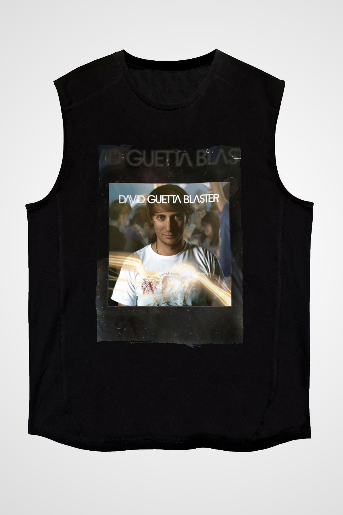 David Guetta Siyah Unisex Kolsuz Tişört