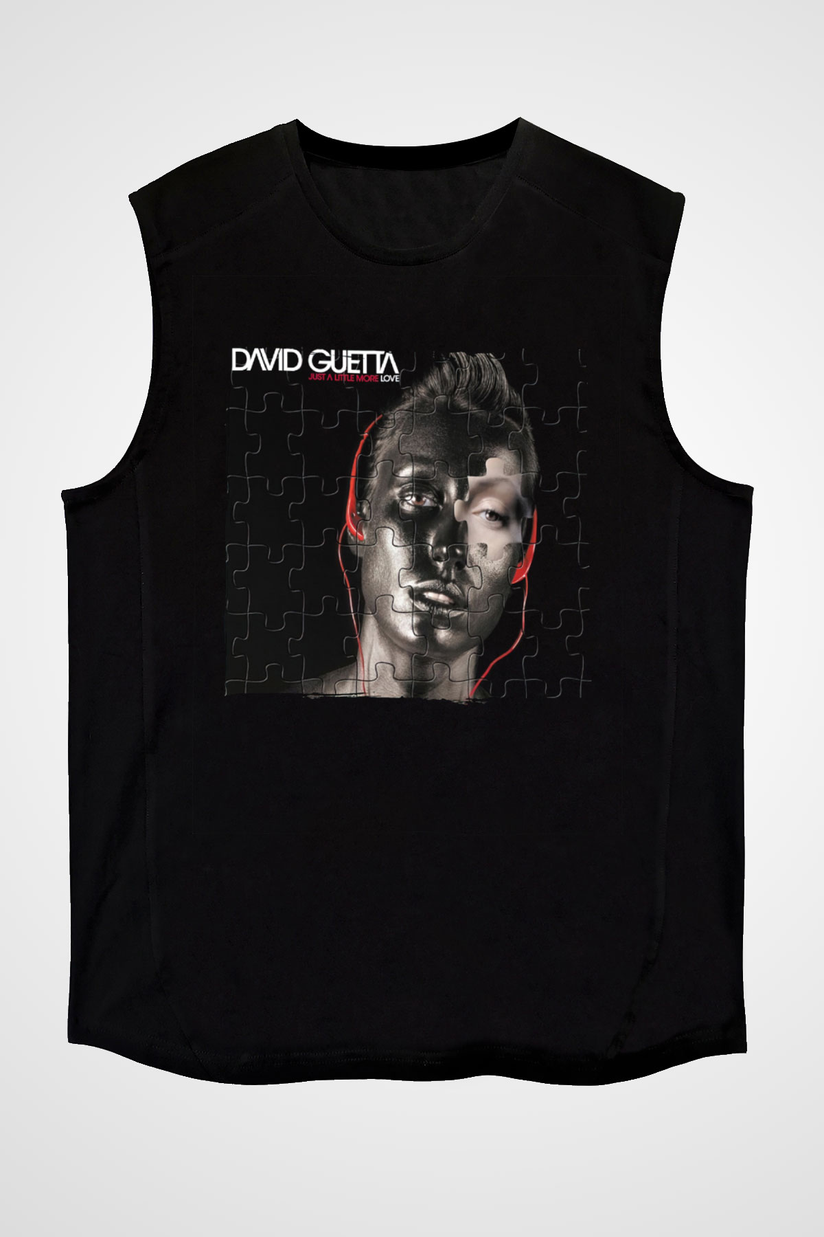 David Guetta Siyah Unisex Kolsuz Tişört