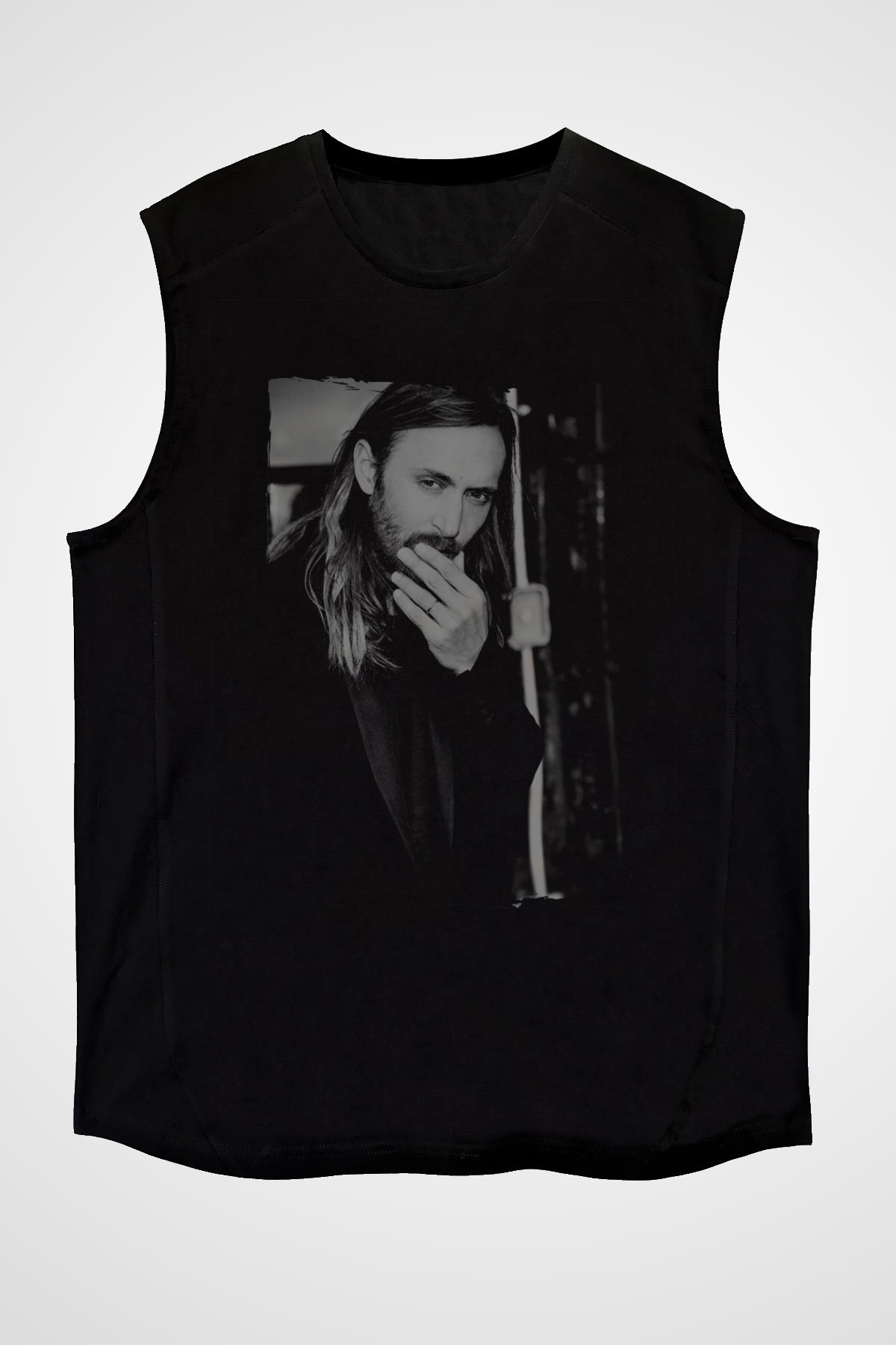 David Guetta Siyah Unisex Kolsuz Tişört