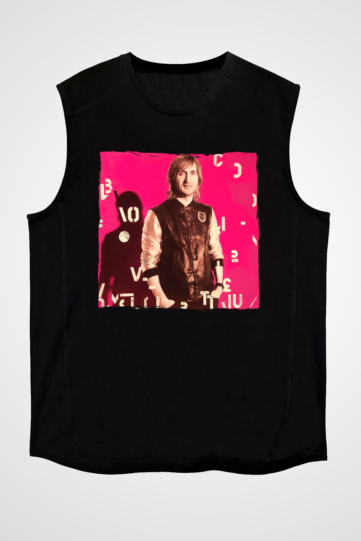 David Guetta Siyah Unisex Kolsuz Tişört