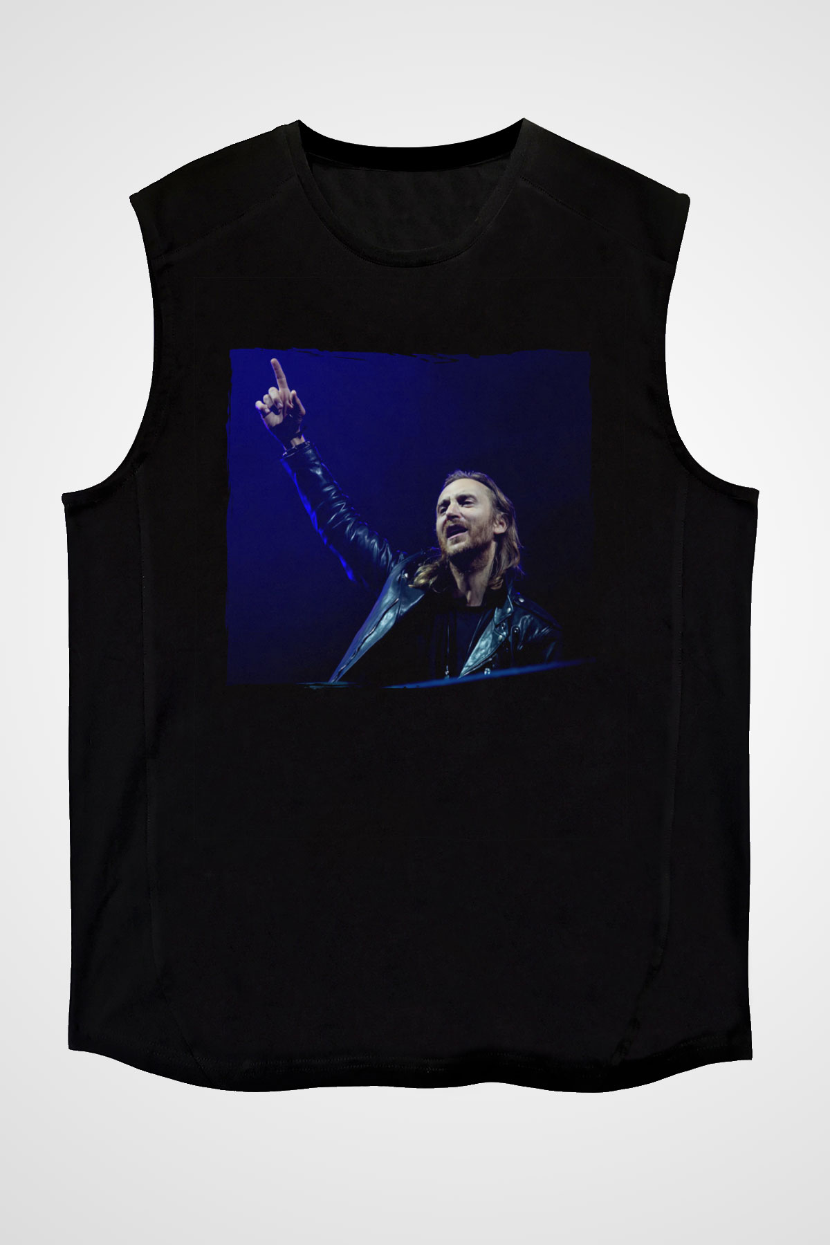 David Guetta Siyah Unisex Kolsuz Tişört