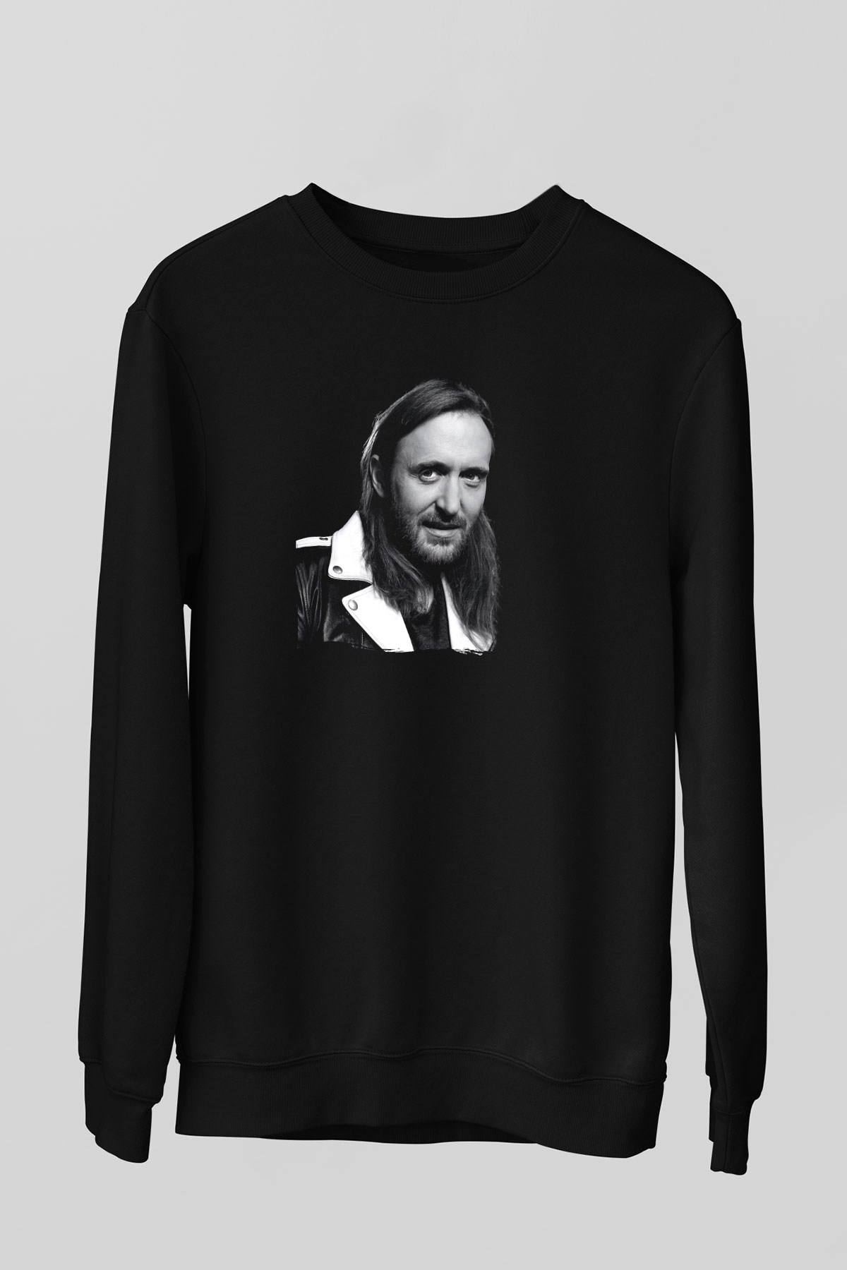 David Guetta Siyah Unisex Sweatshirt