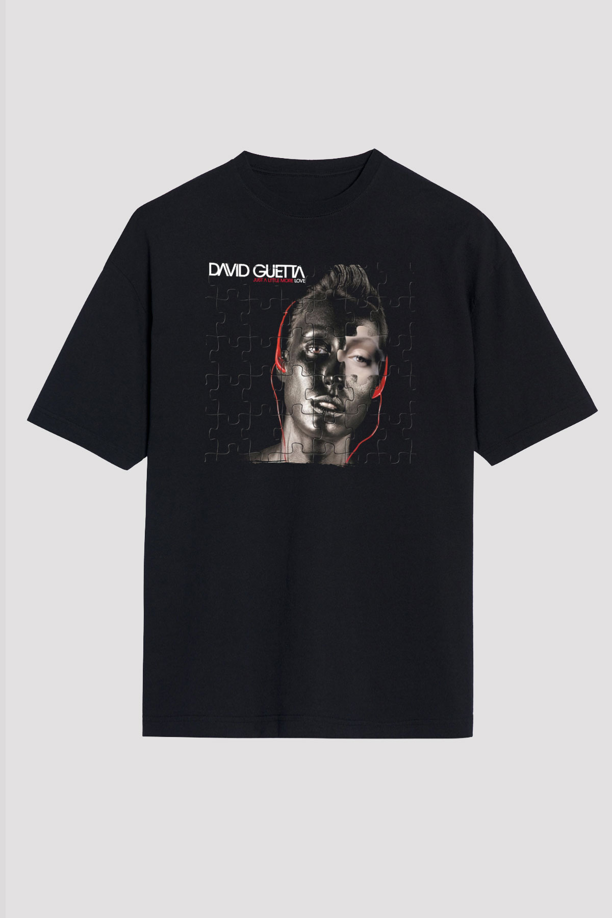 David Guetta Siyah Unisex Tişört T-Shirt - TişörtFabrikası