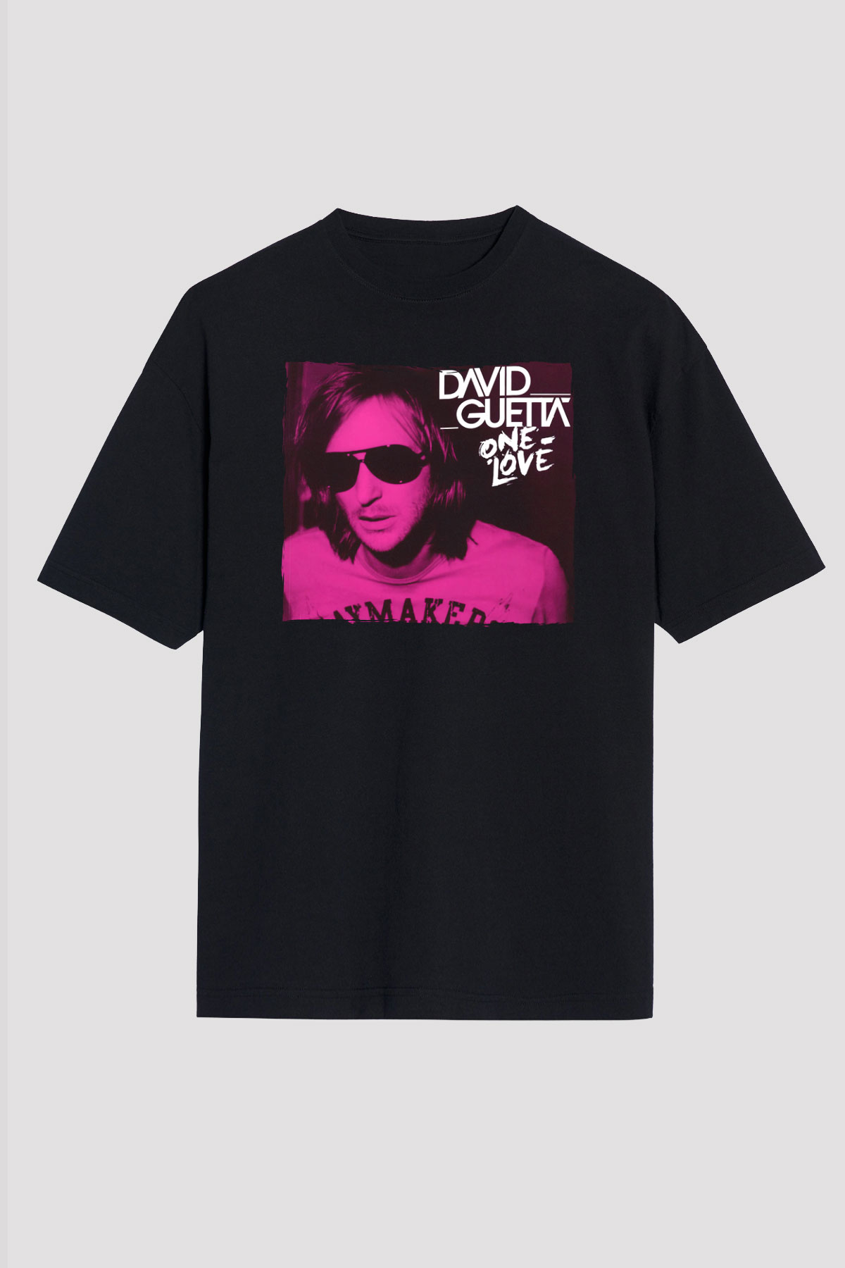 David Guetta Siyah Unisex Tişört T-Shirt - TişörtFabrikası