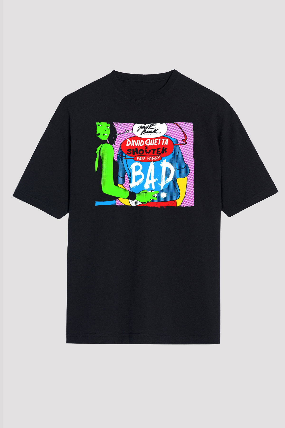 David Guetta Siyah Unisex Tişört T-Shirt - TişörtFabrikası
