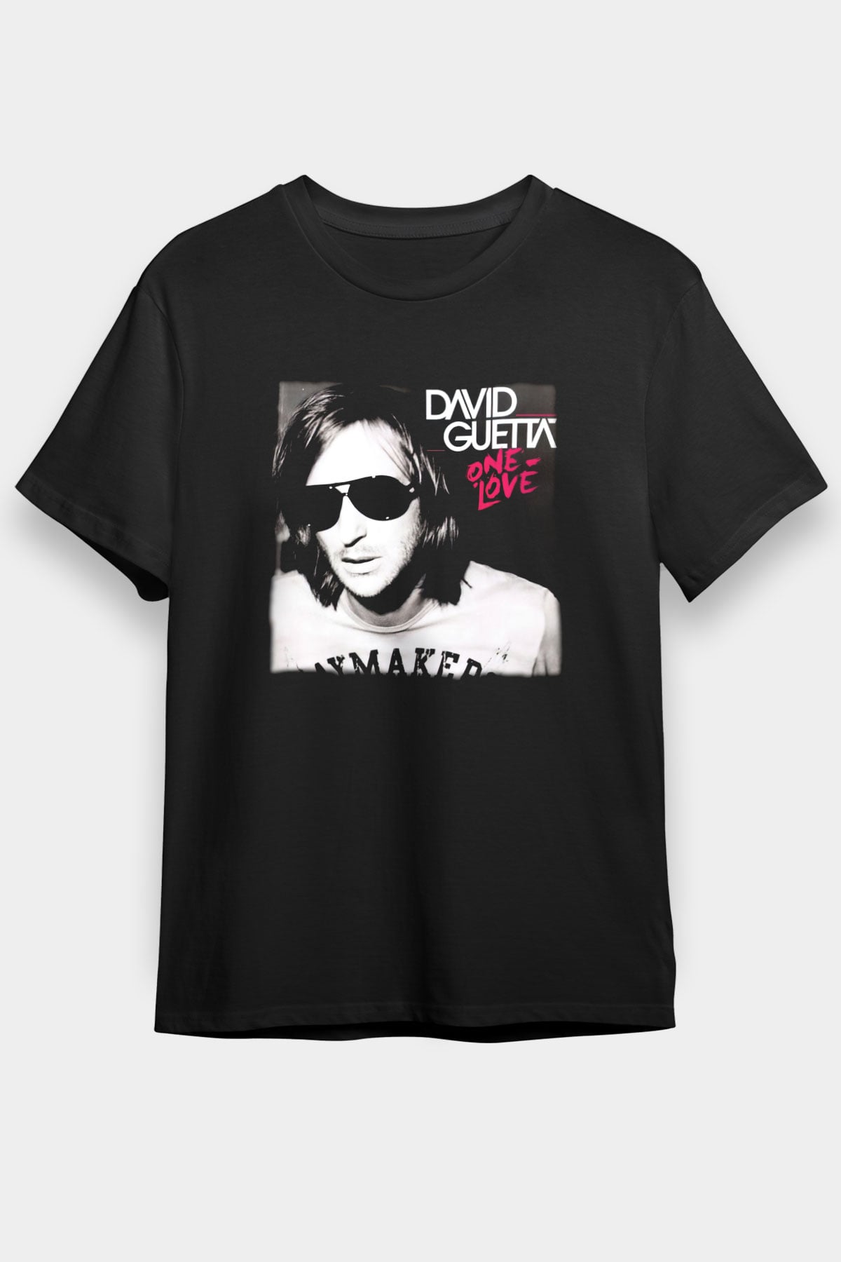 David Guetta Siyah Unisex Tişört T-Shirt - TişörtFabrikası