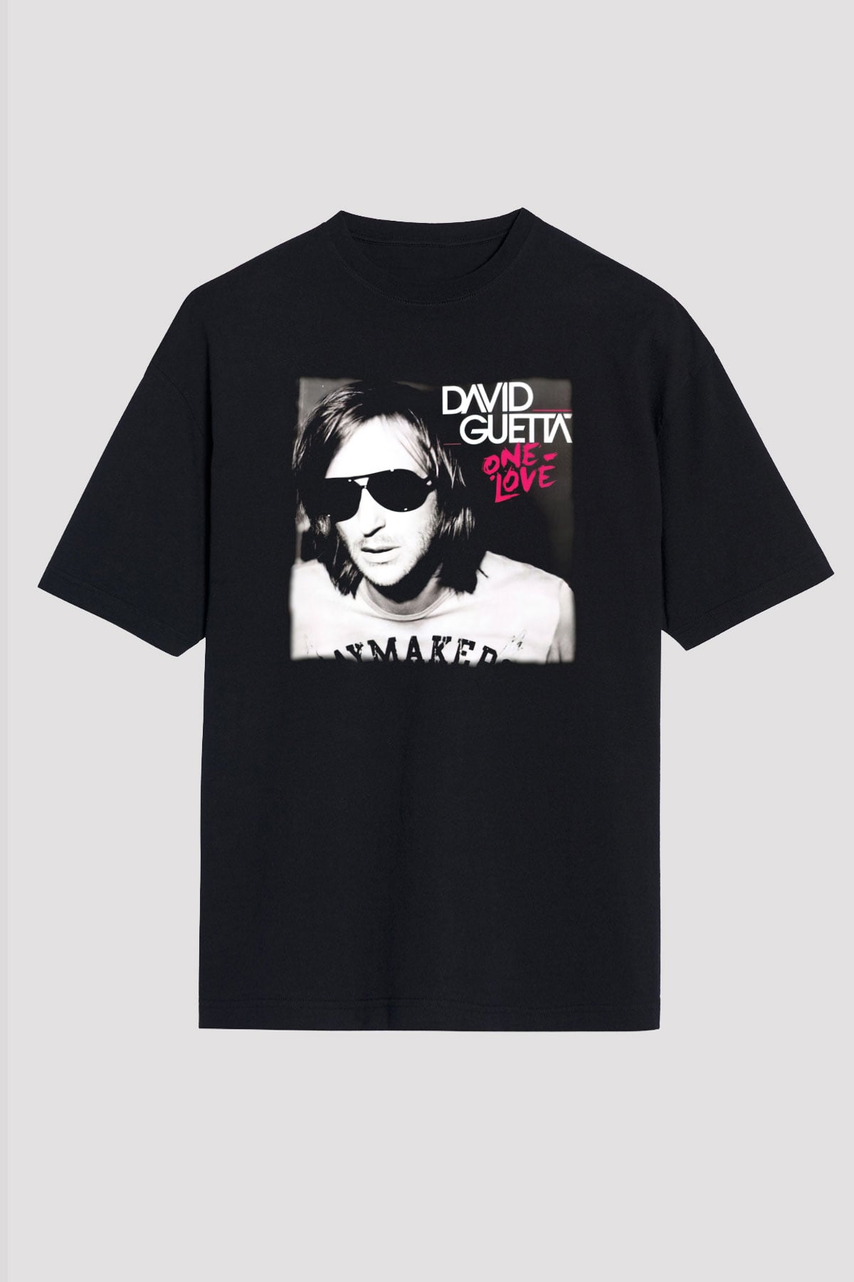 David Guetta Siyah Unisex Tişört T-Shirt - TişörtFabrikası