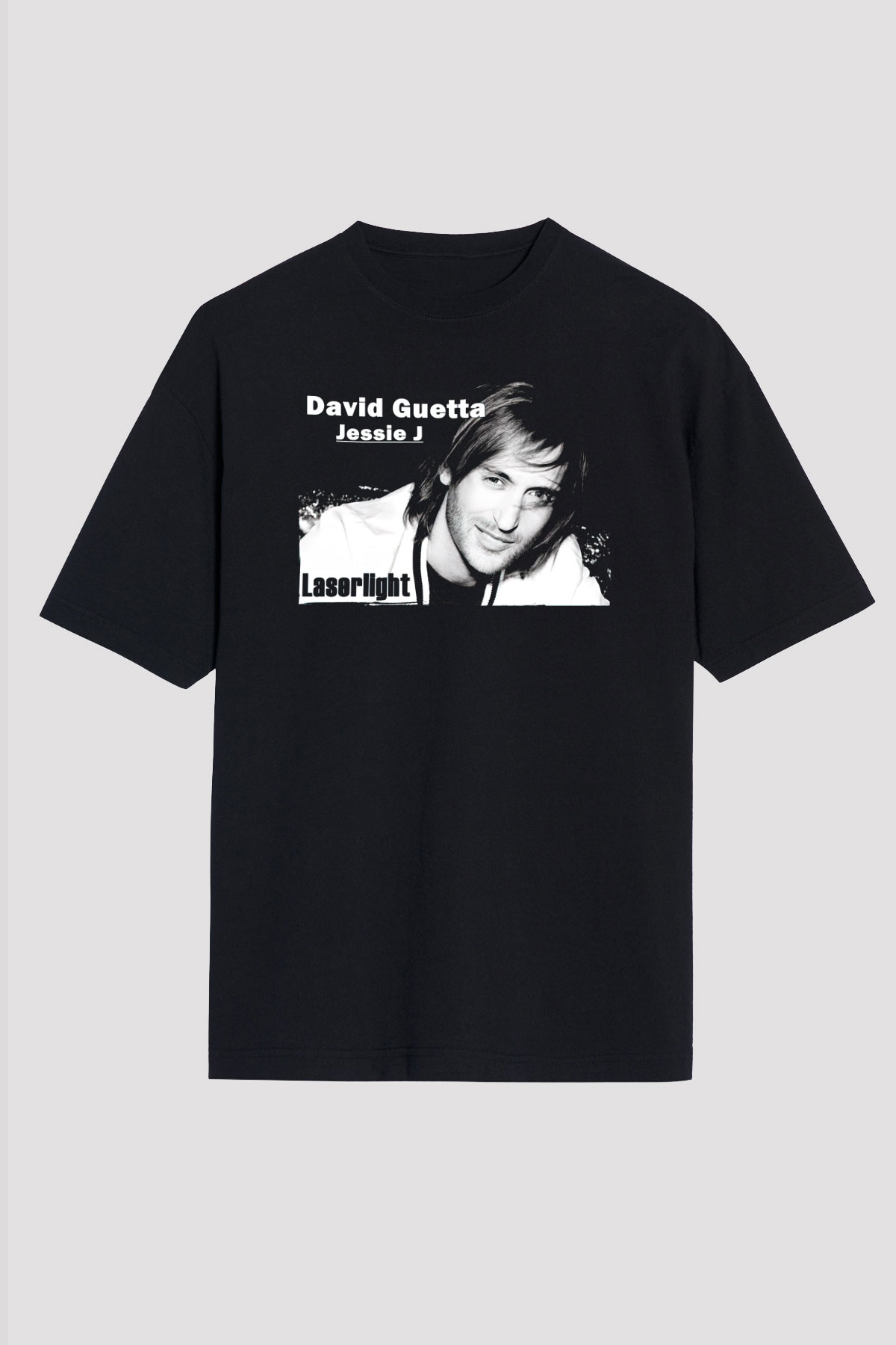 David Guetta Siyah Unisex Tişört T-Shirt - TişörtFabrikası