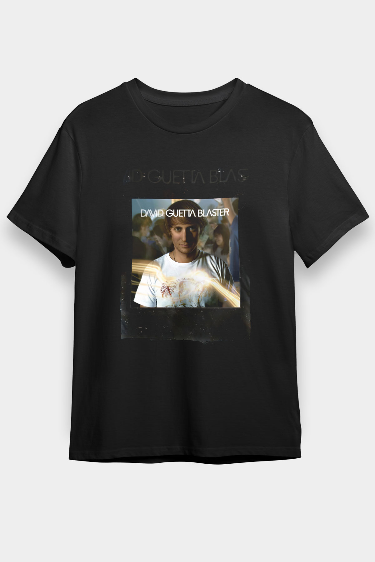 David Guetta Siyah Unisex Tişört T-Shirt - TişörtFabrikası