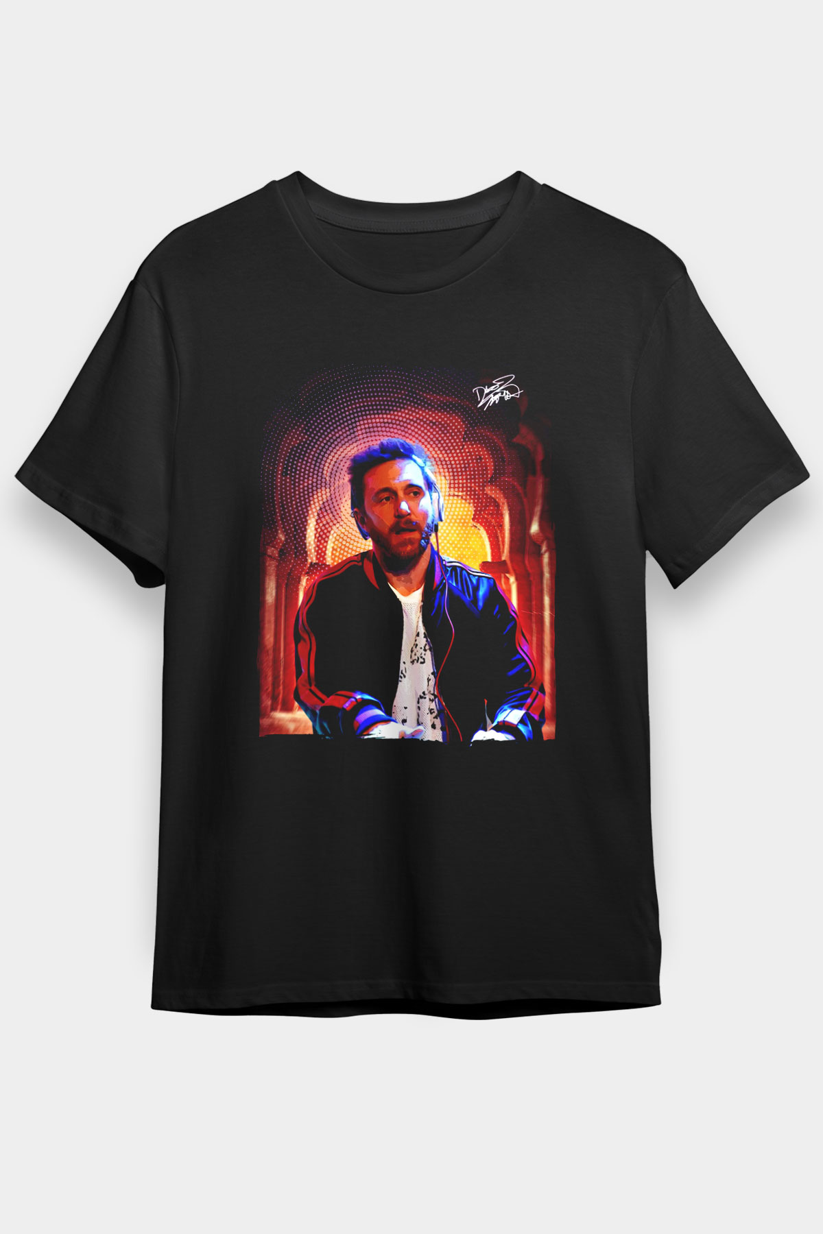 David Guetta Siyah Unisex Tişört T-Shirt - TişörtFabrikası