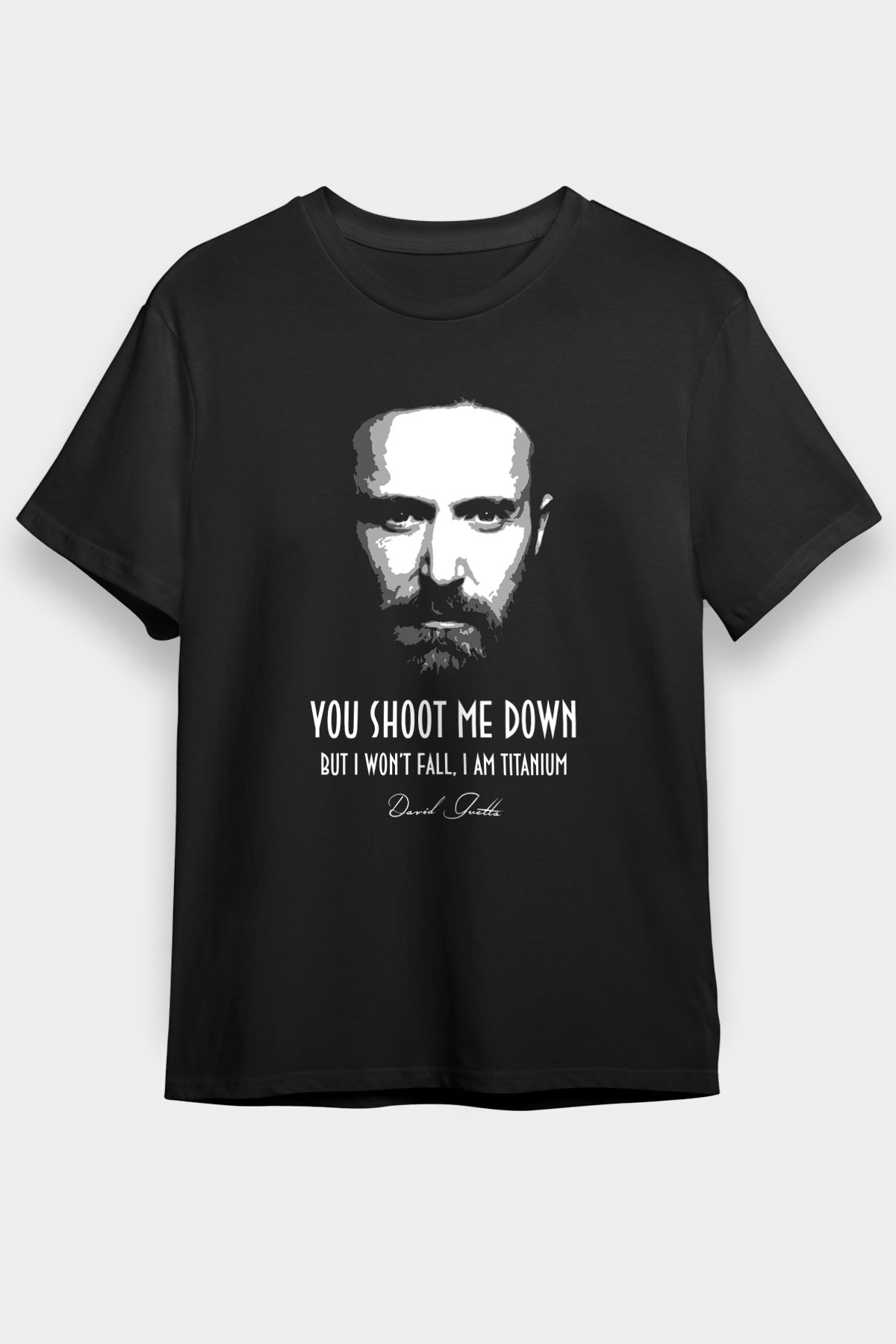 David Guetta Siyah Unisex Tişört T-Shirt - TişörtFabrikası