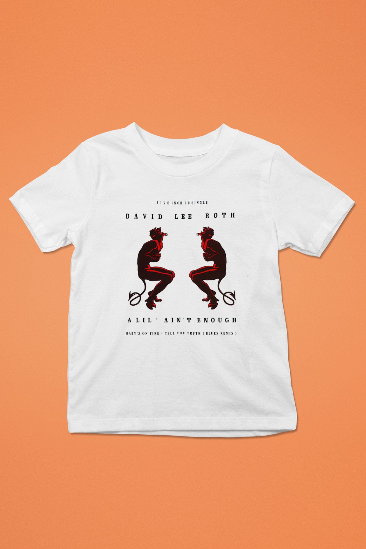 David Lee Roth Band Baskılı Beyaz Unisex Çocuk Tişört