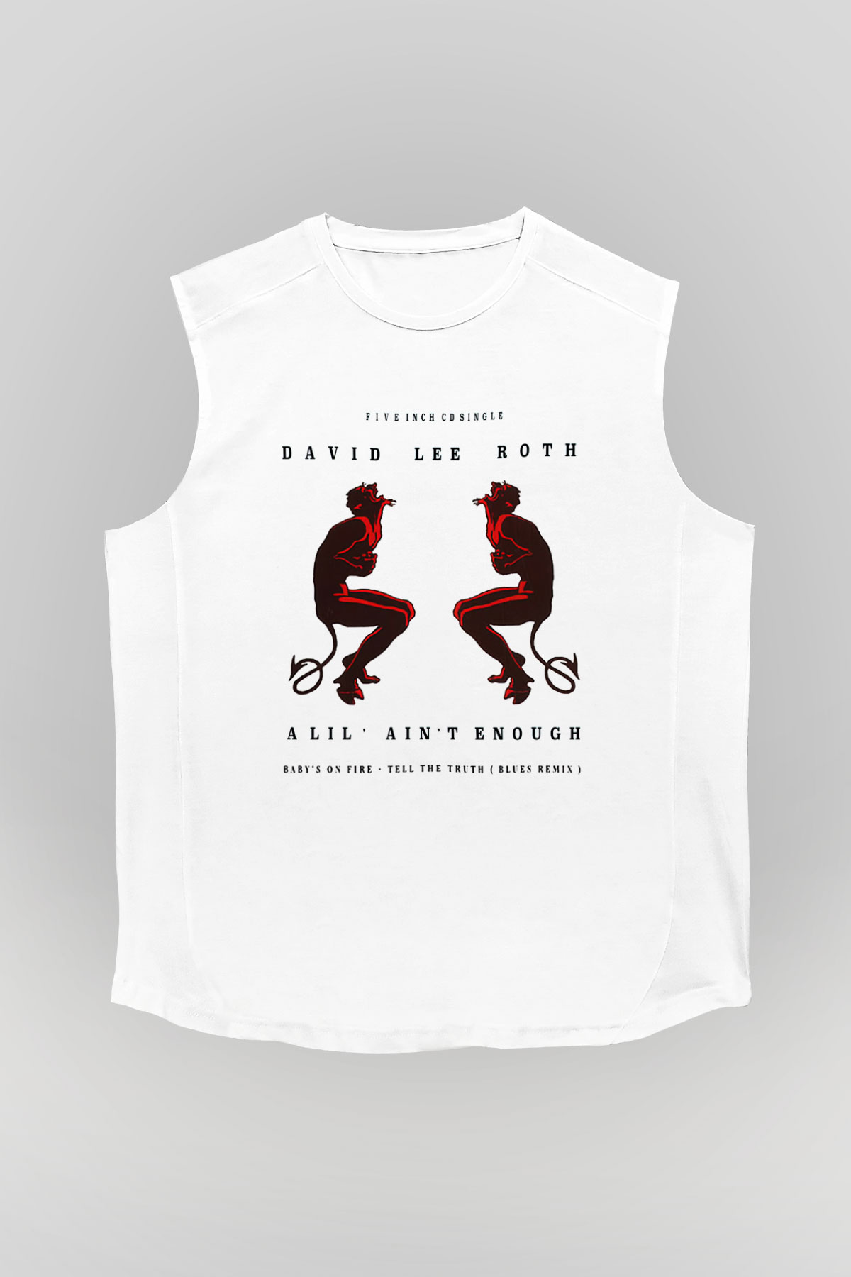 David Lee Roth Band Beyaz Unisex Kolsuz Tişört