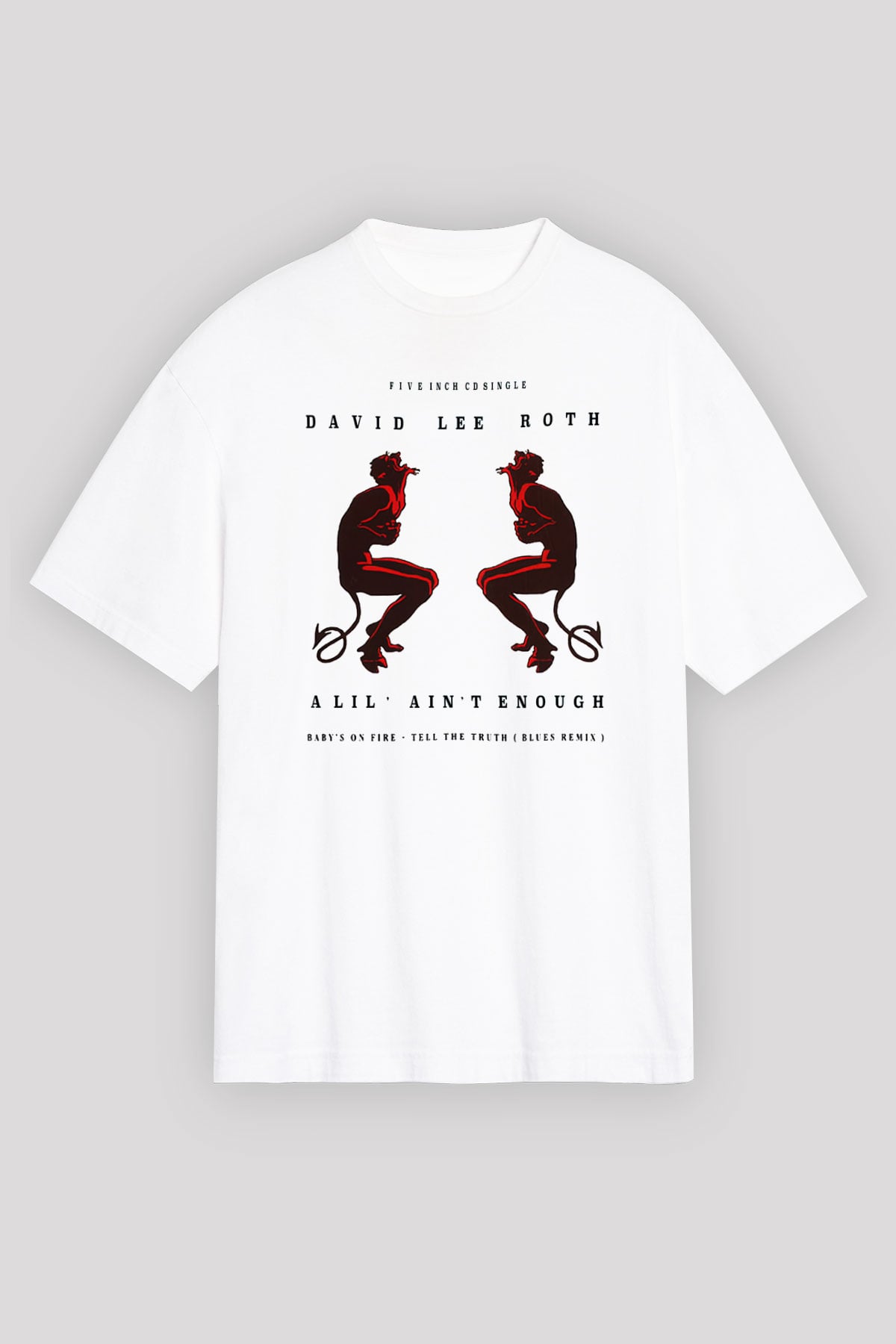 David Lee Roth Band Beyaz Unisex Oversize Tişört T-Shirt