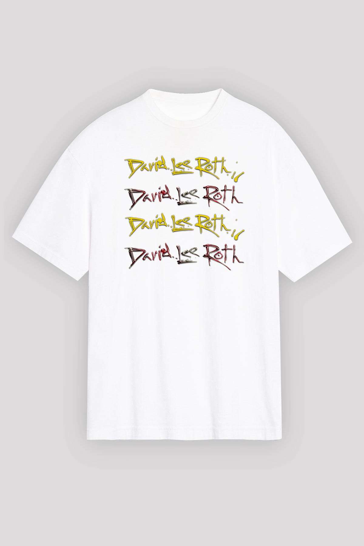 David Lee Roth Band Beyaz Unisex Oversize Tişört T-Shirt