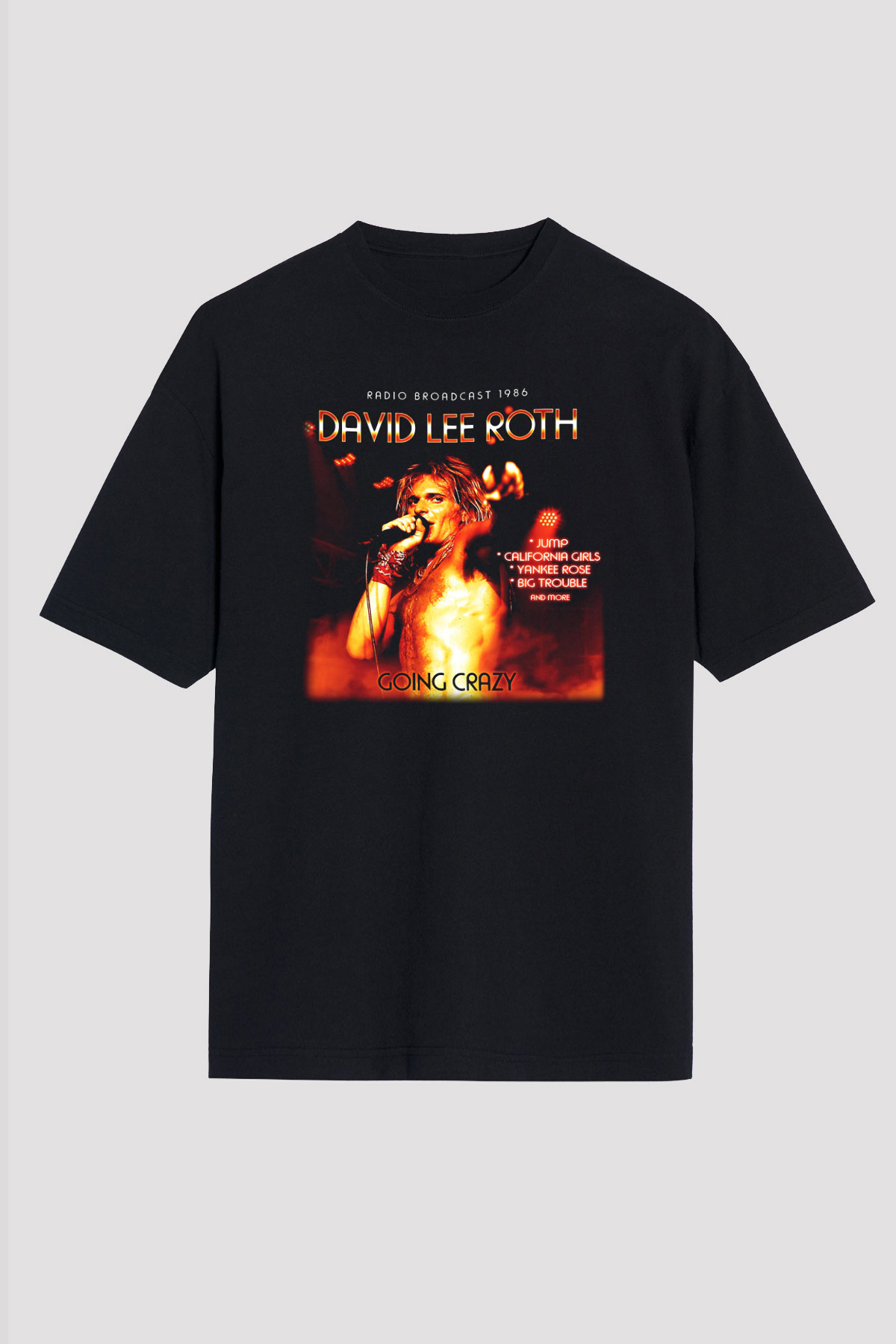 David Lee Roth Band Siyah Unisex Oversize Tişört T-Shirt