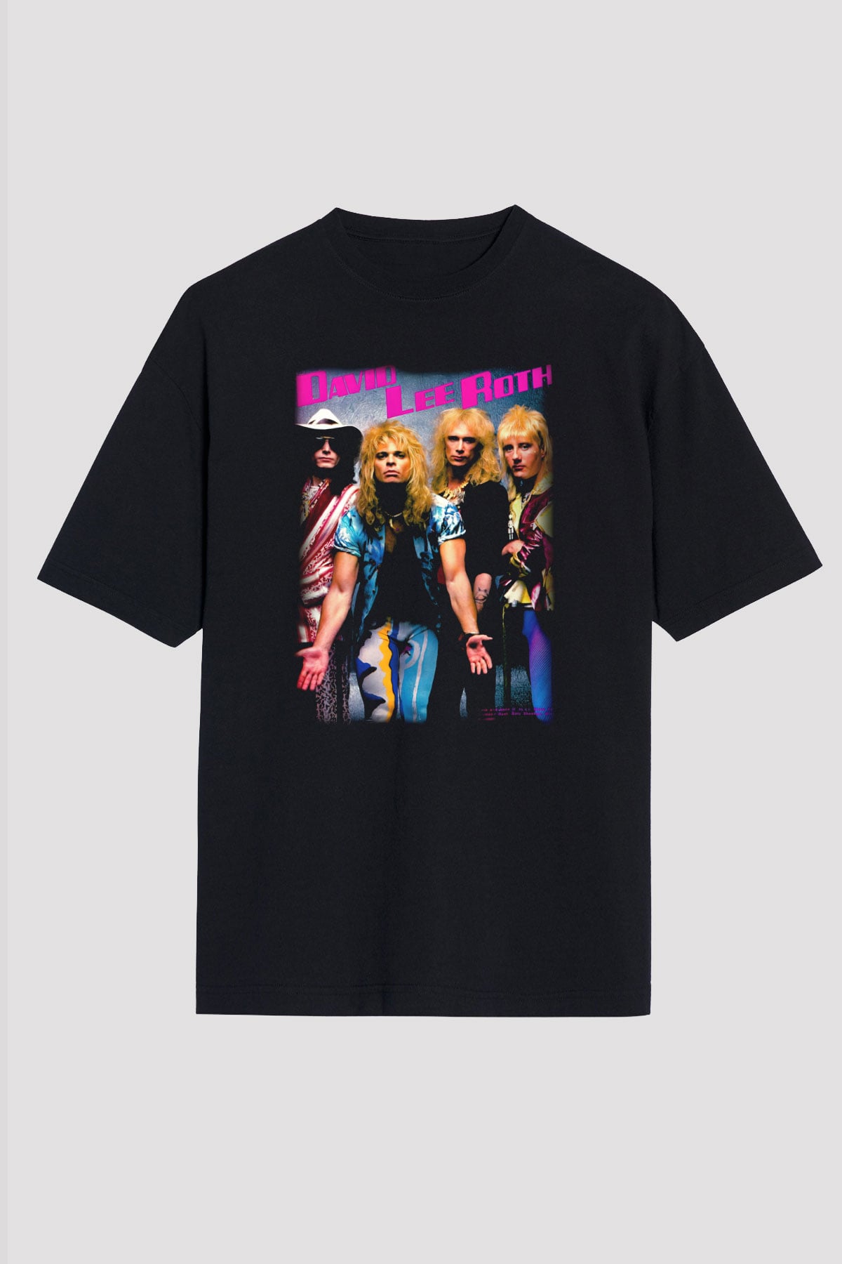 David Lee Roth Band Siyah Unisex Oversize Tişört T-Shirt
