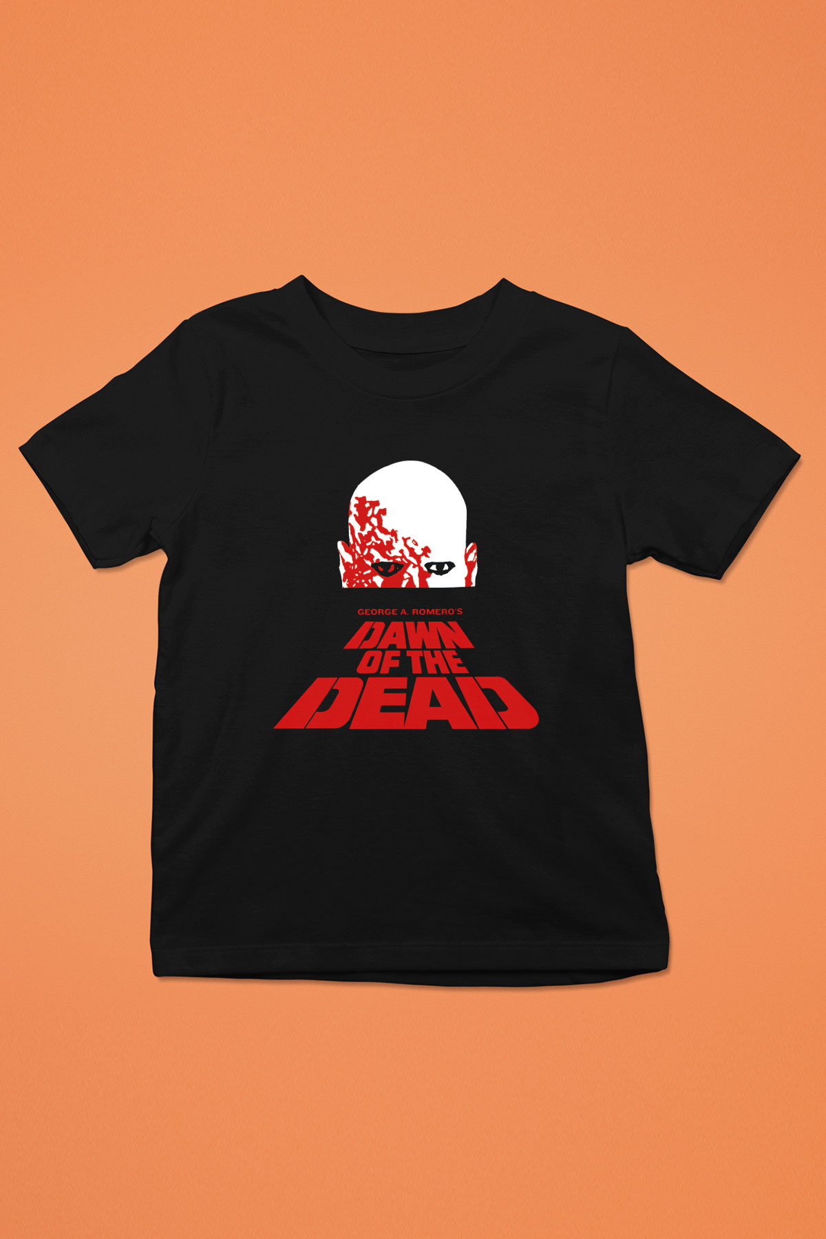 Dawn of the Dead Baskılı Siyah Unisex Çocuk Tişört
