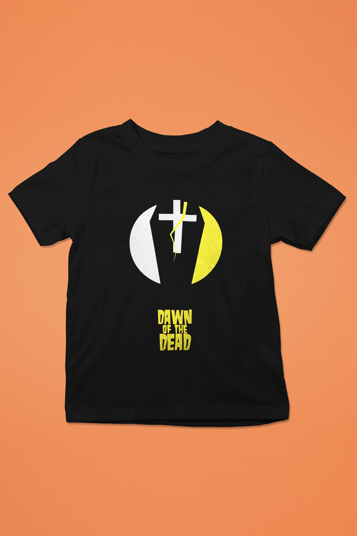 Dawn of the Dead Baskılı Siyah Unisex Çocuk Tişört