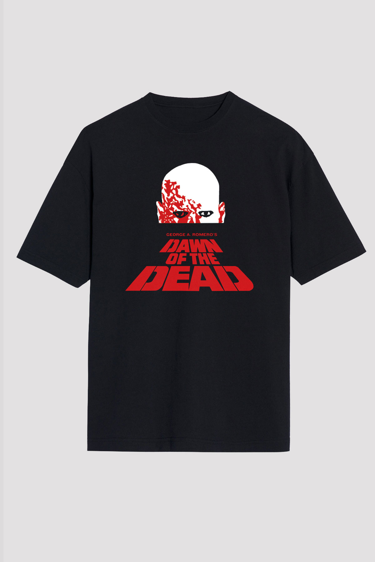 Dawn of the Dead Siyah Unisex Oversize Tişört