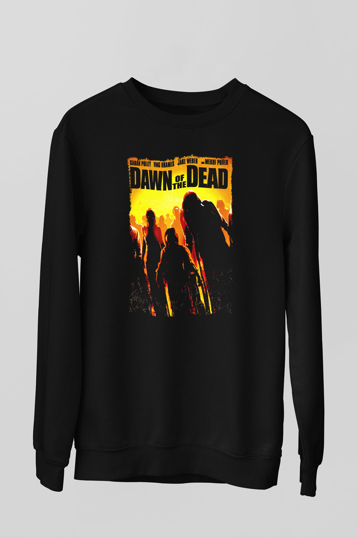 Dawn of the Dead Siyah Unisex  Sweatshirt