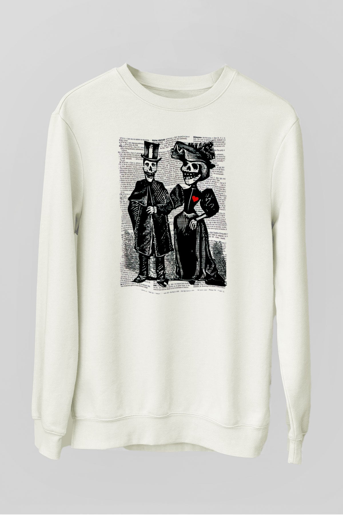 Day of the Dead Beyaz Unisex  Sweatshirt
