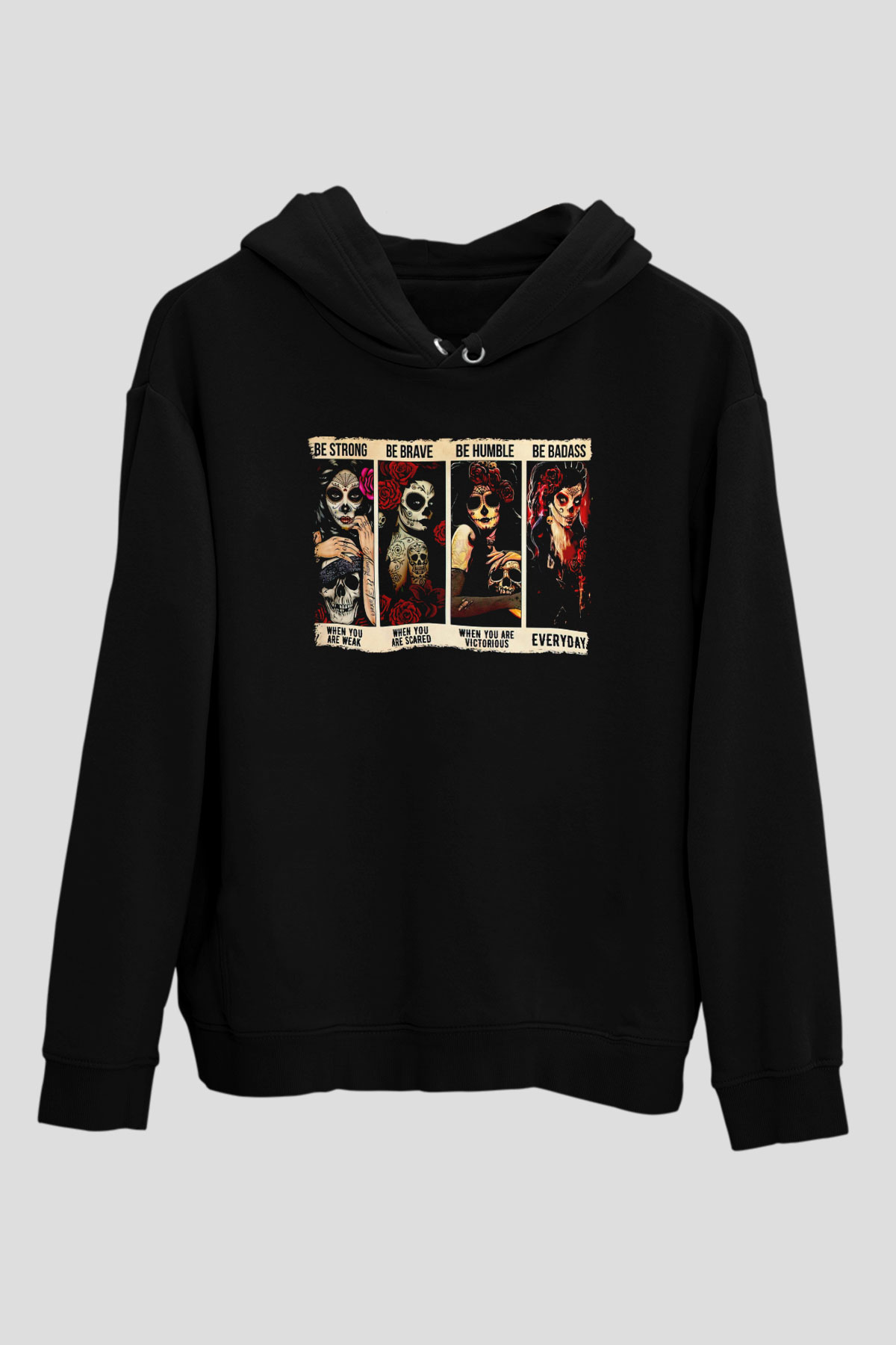 Day of the Dead Siyah Unisex Hoodie