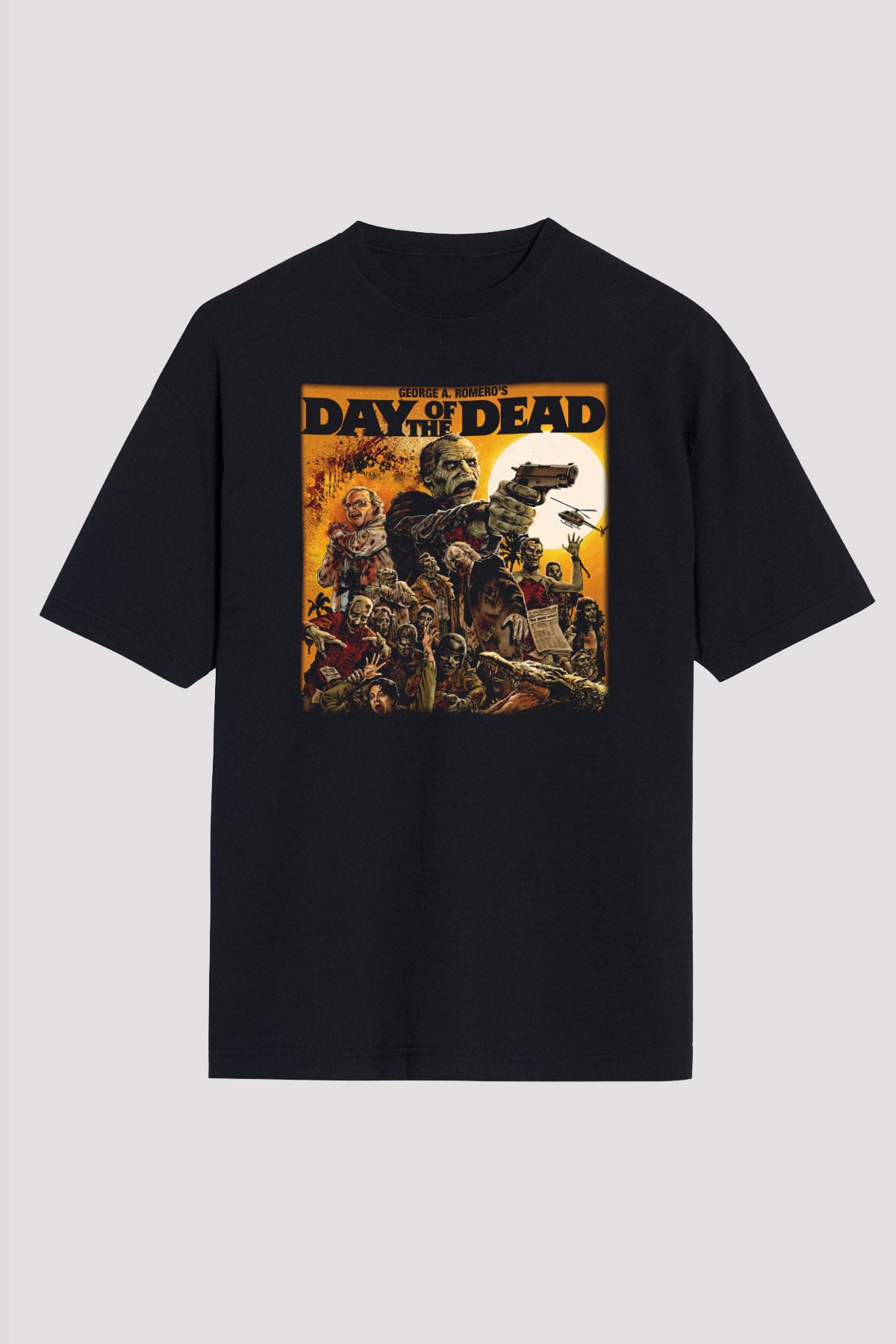 Day of the Dead Siyah Unisex Oversize Tişört